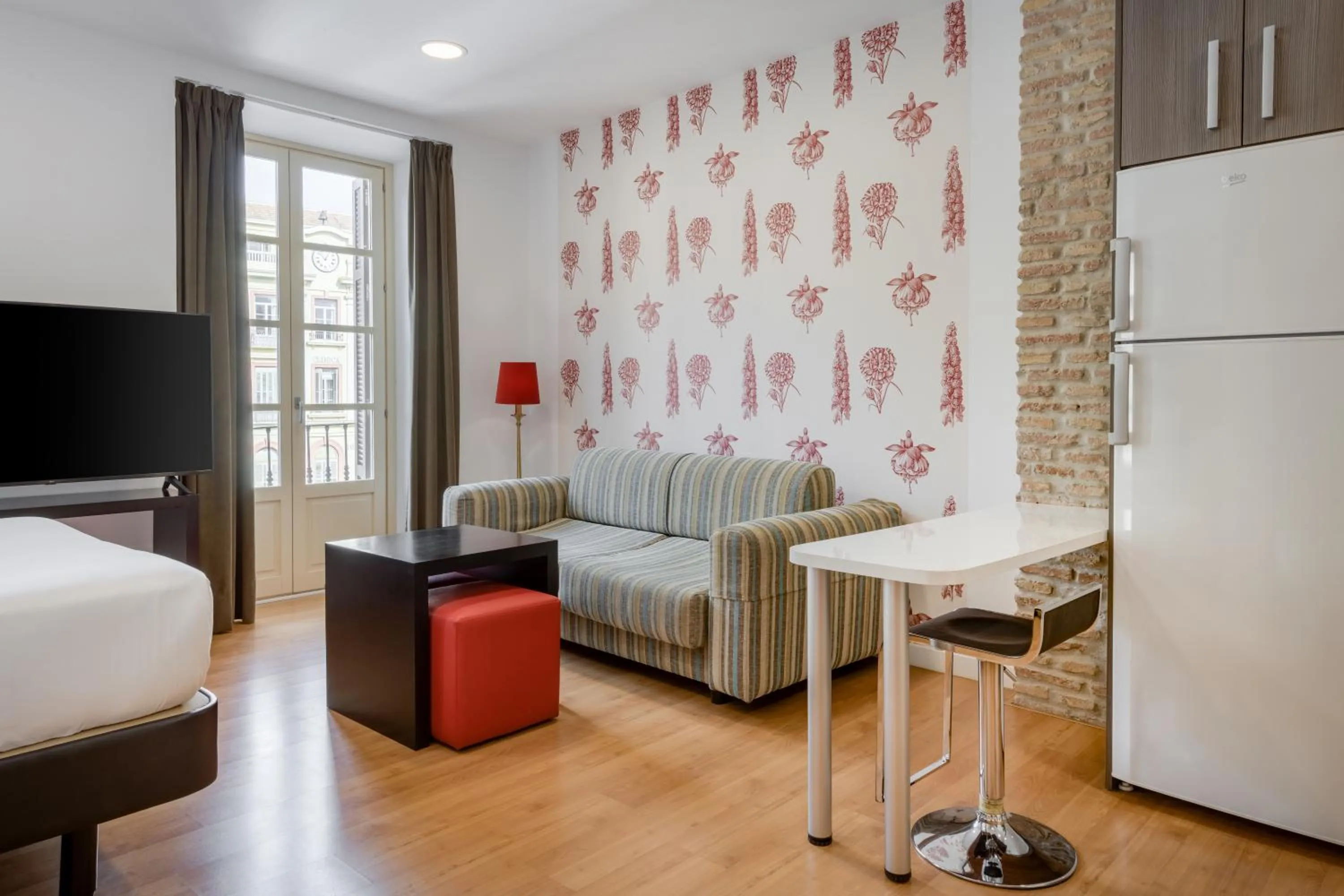 Kitchen or kitchenette in Hotel Larios Málaga