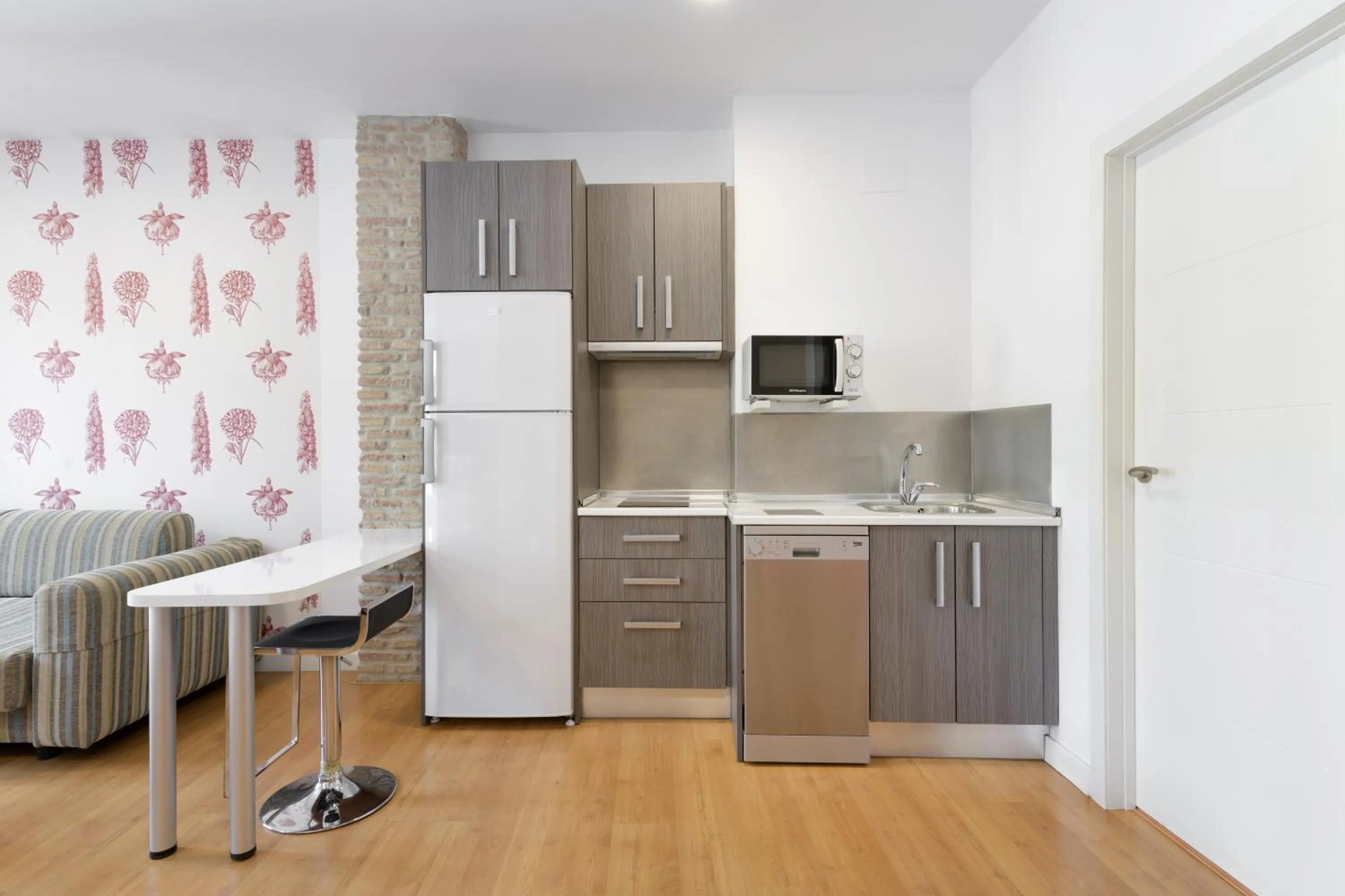 Kitchen or kitchenette in Hotel Larios Málaga