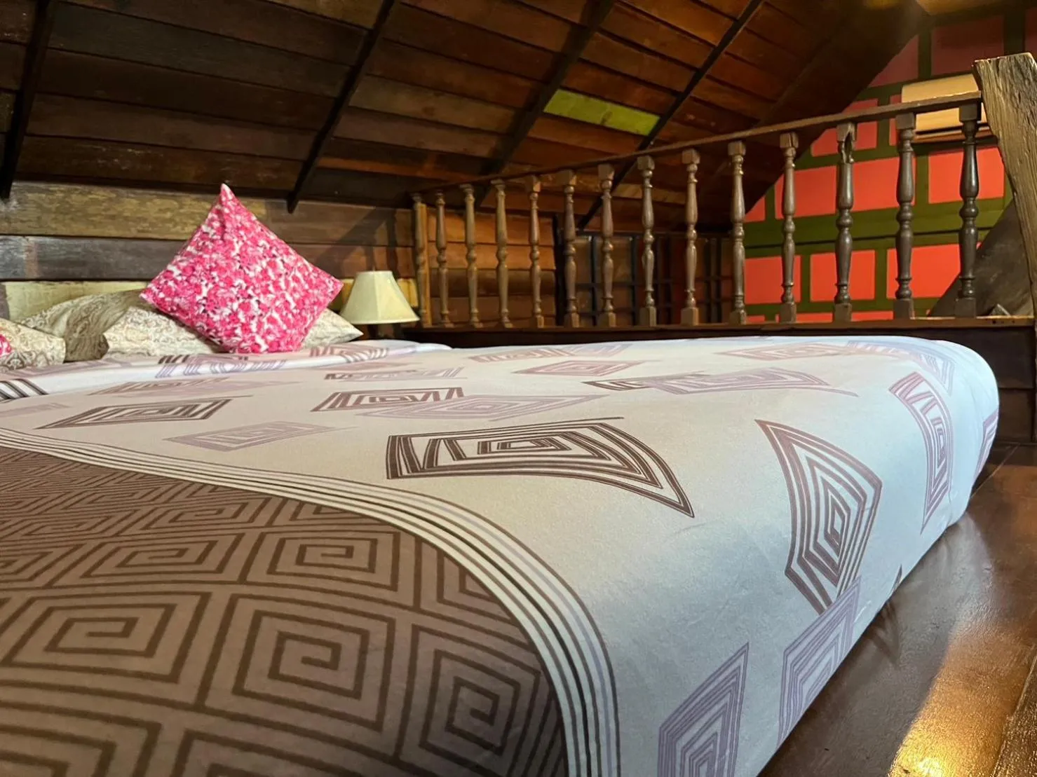Bed in tamarind guesthouse
