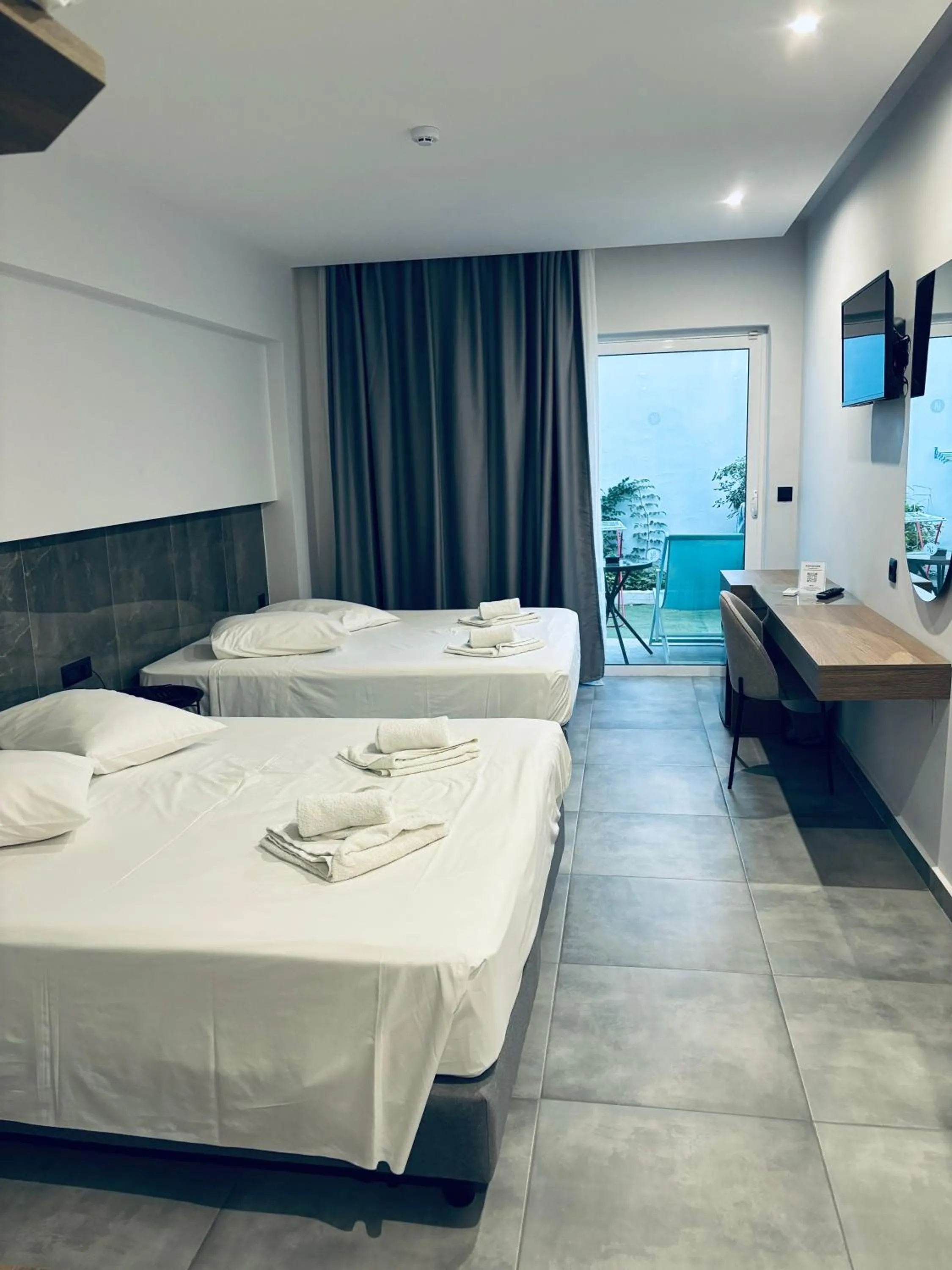 Bed in FRESH HOTEL FALIRAKI