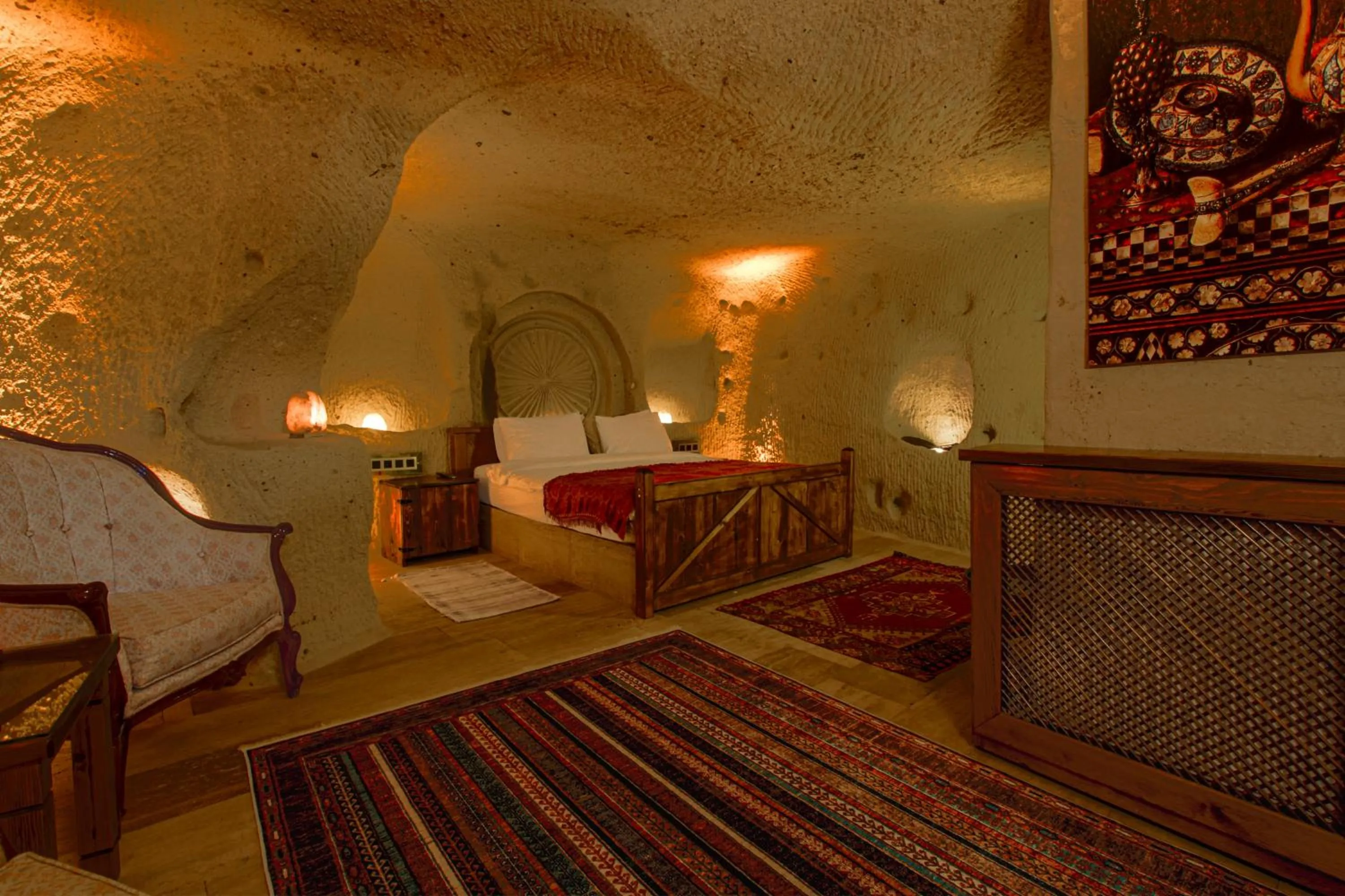 Seating area, Bed in Babili Cappadocia Cave