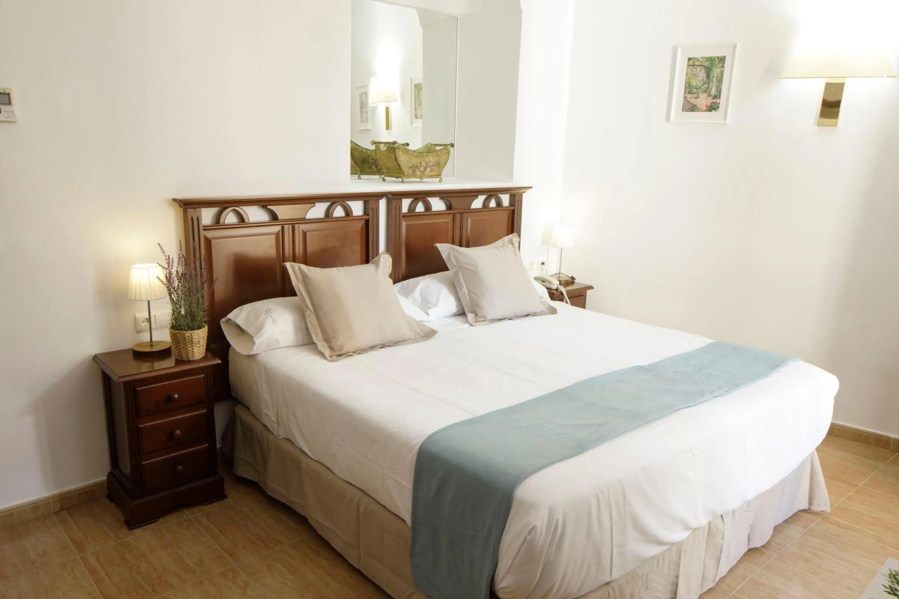 Decorative detail, Bed in Hotel San Miguel