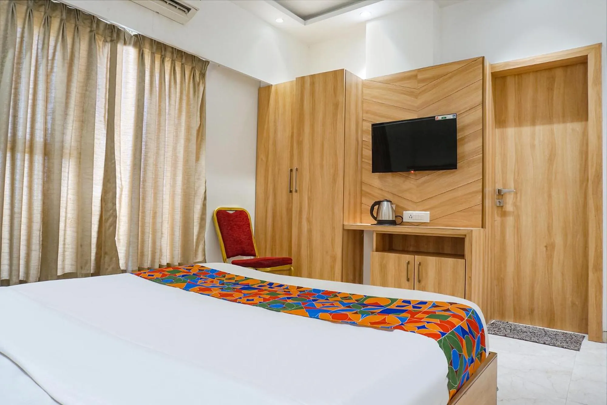 Bed in FabHotel Pancharatna Regency - Nr Medicover Hospital