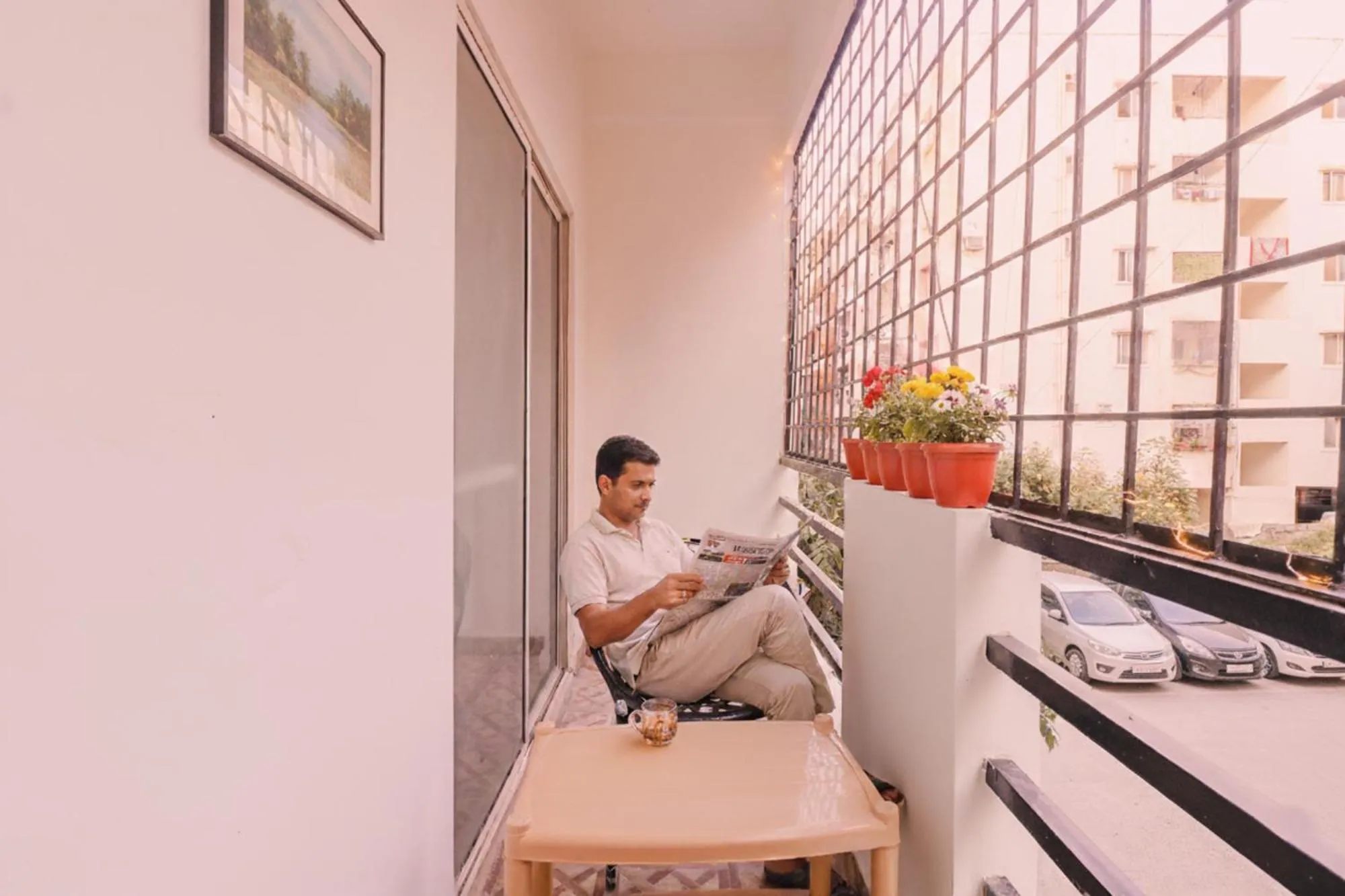 Balcony/Terrace in FabHotel E City Inn - 3 Km from Infosys Campus