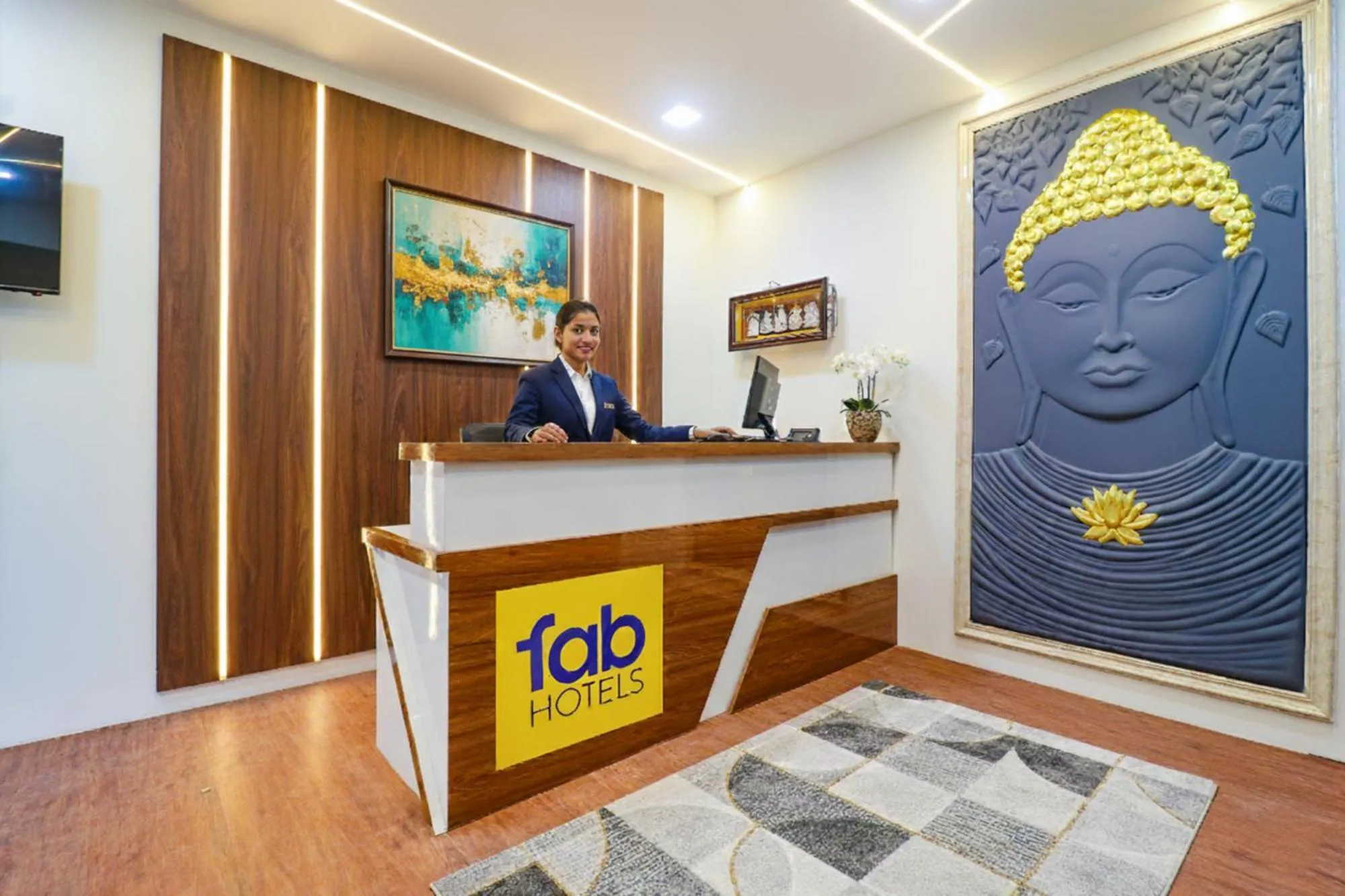 Lobby or reception in FabHotel E City Inn - 3 Km from Infosys Campus
