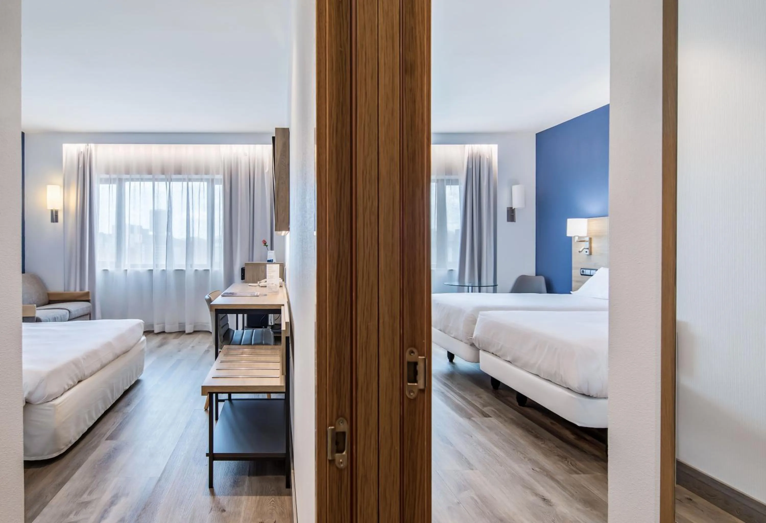 Bedroom, Bed in Hotel Puerta de Bilbao