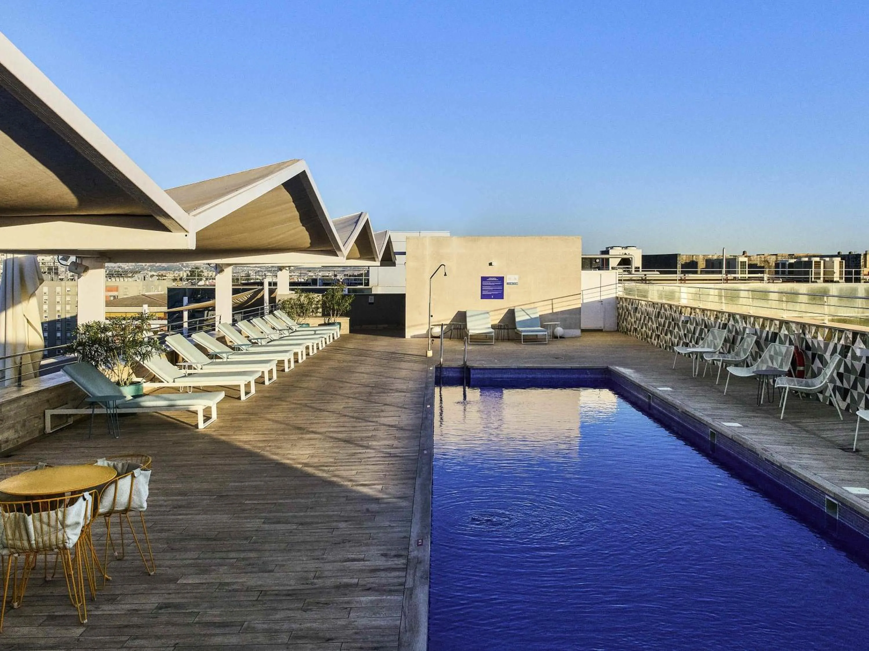 Pool view in Novotel Sevilla