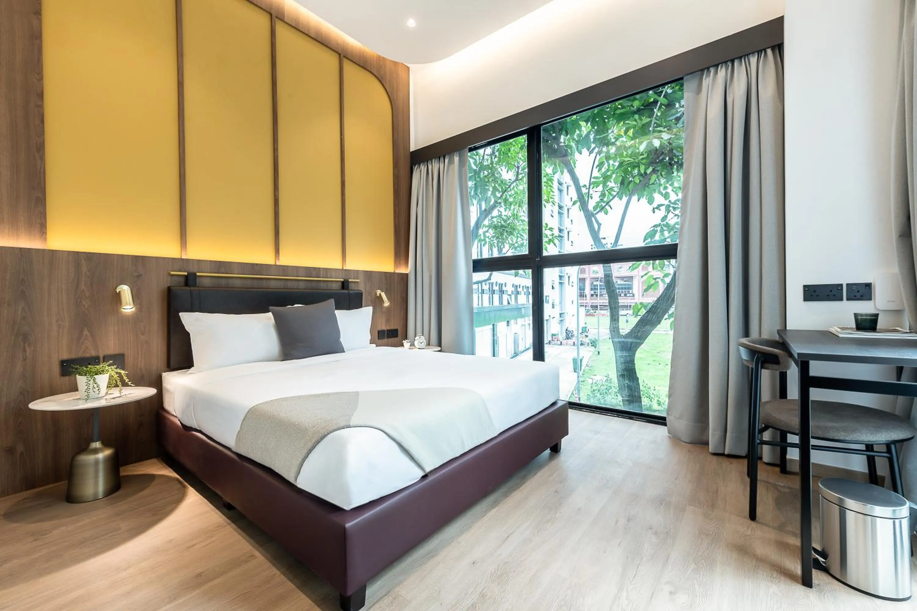 Bedroom, Bed in Owen House by Habyt