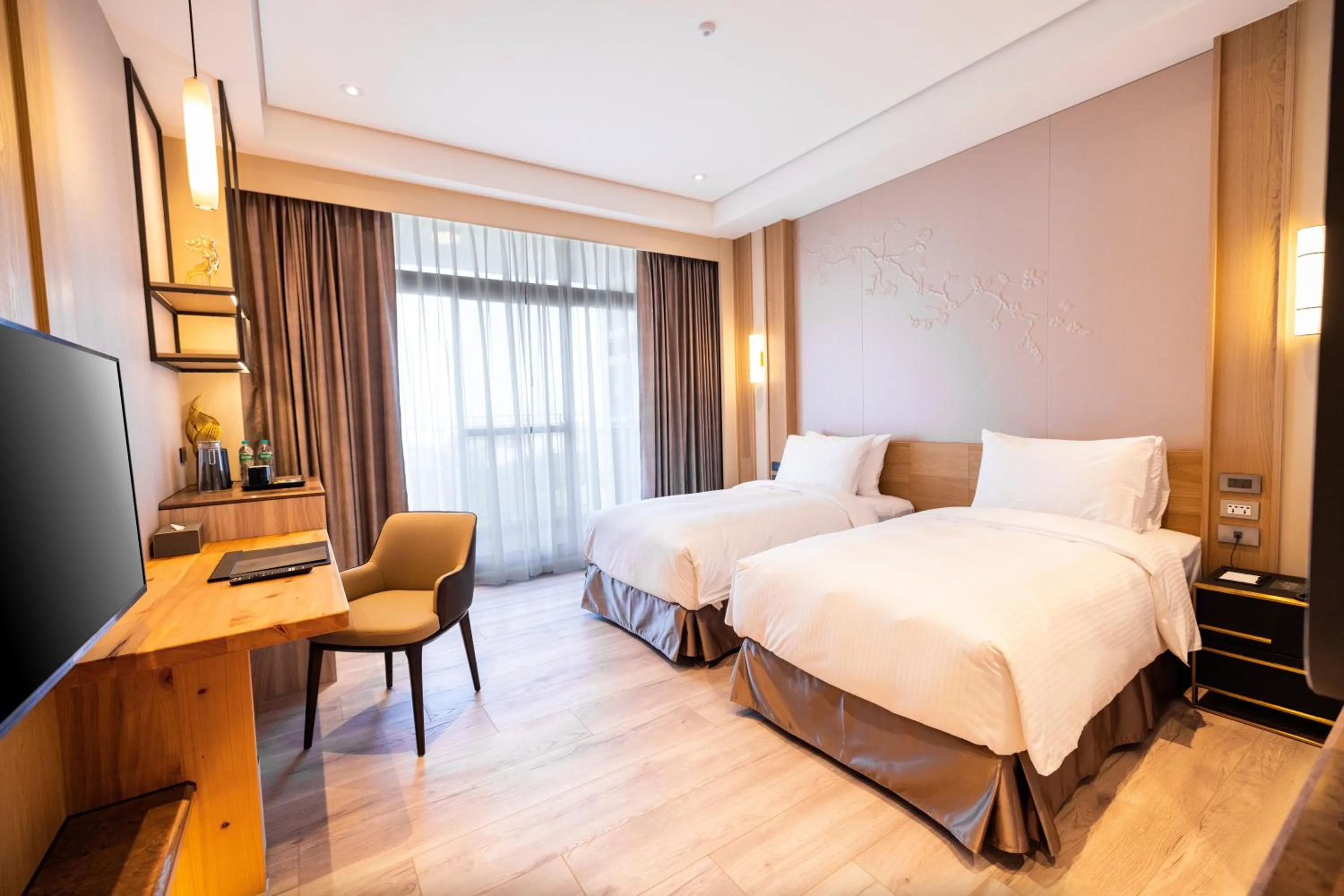 Bed in Euphoria Hotel Lukang