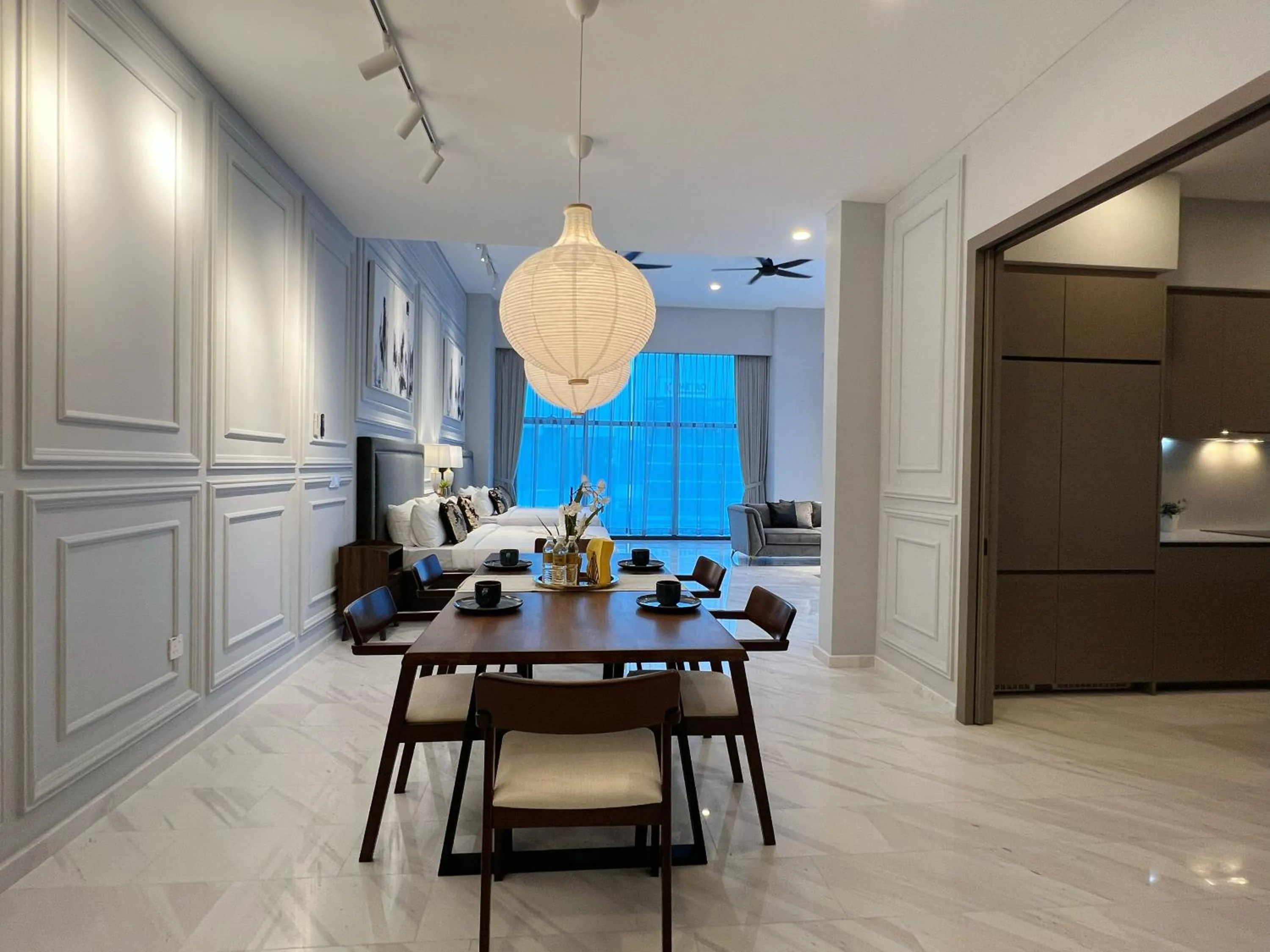 Dining area in Eaton Residences KLCC by WSD