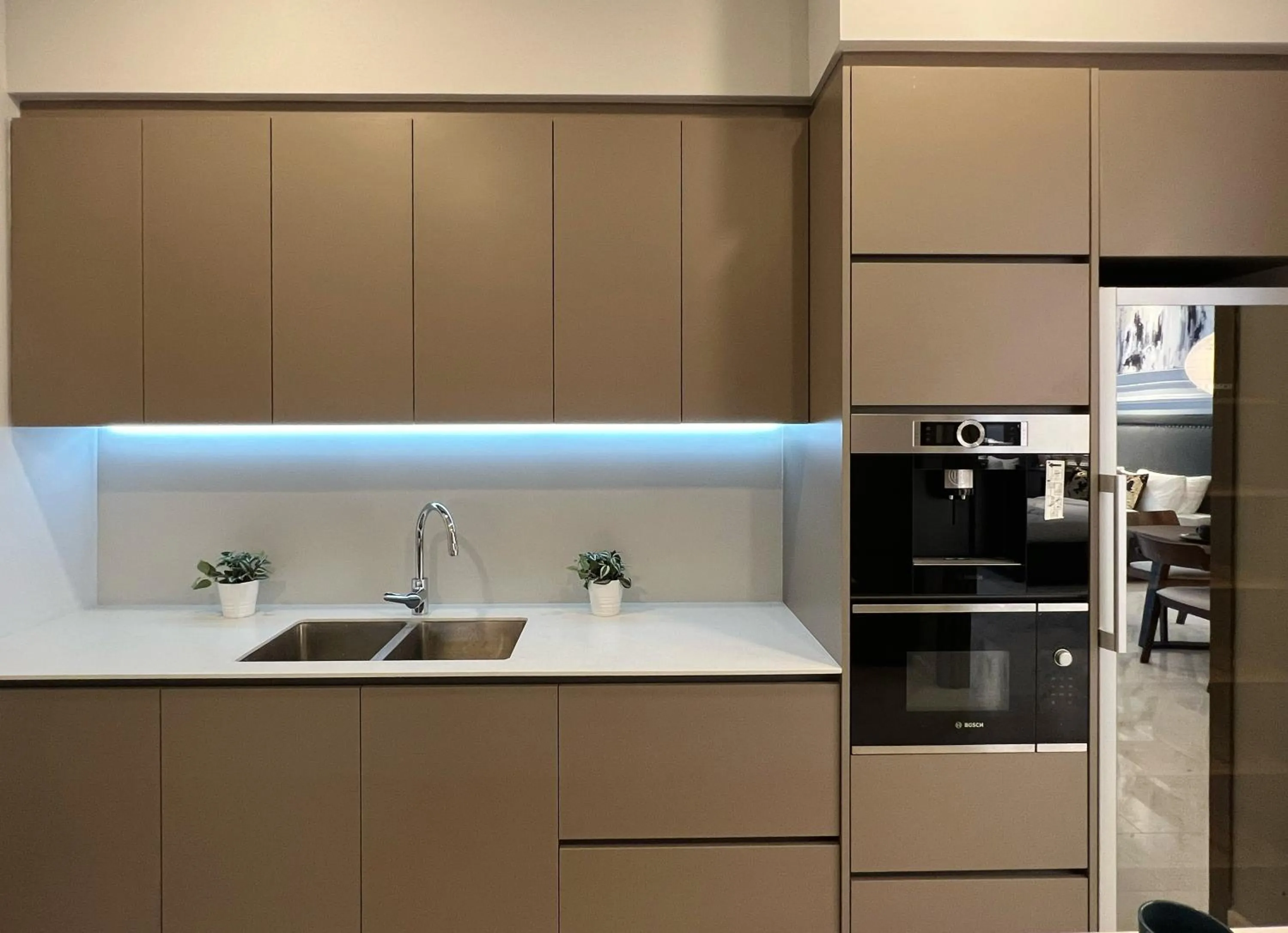 Kitchen or kitchenette in Eaton Residences KLCC by WSD