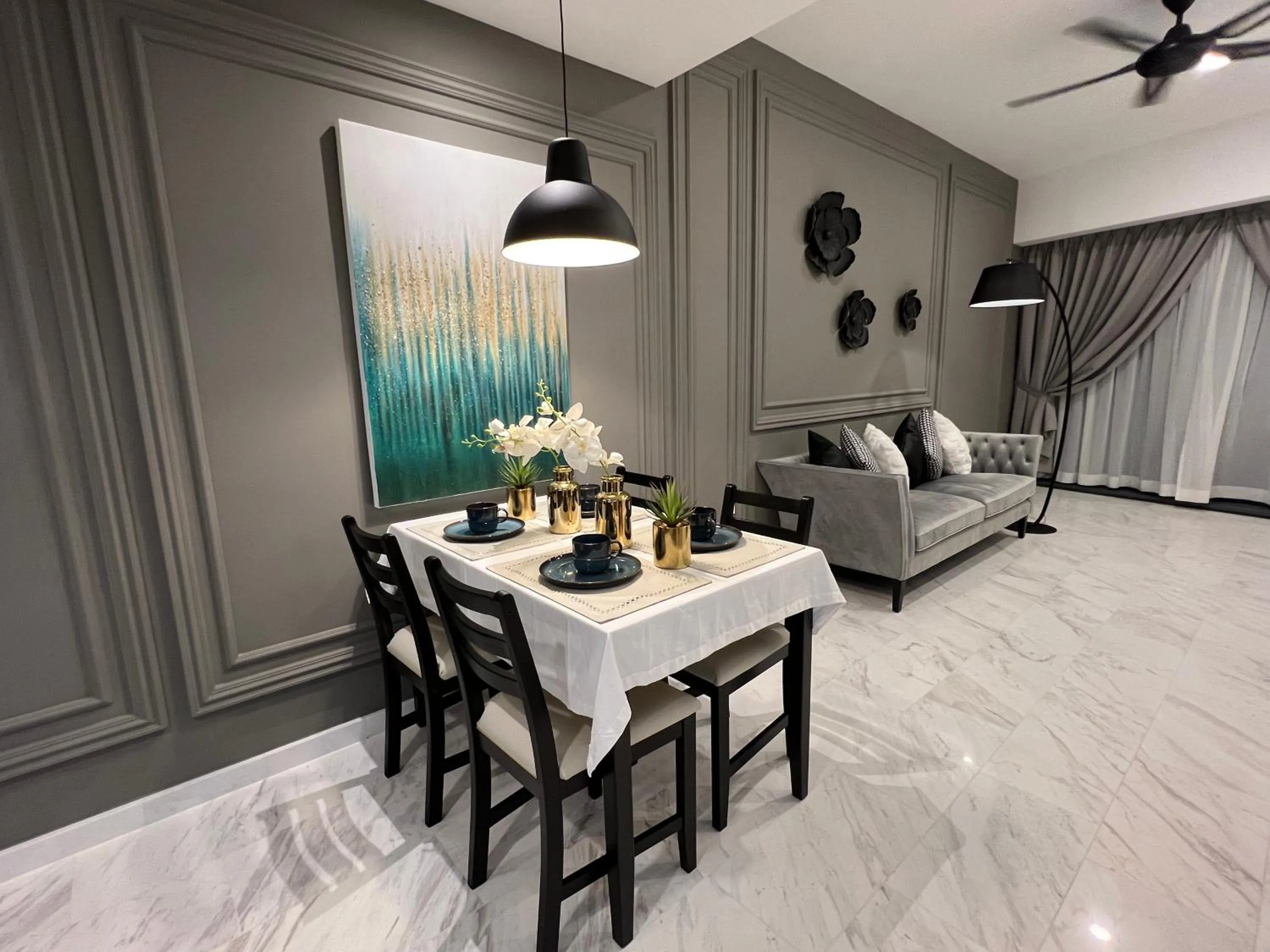 Living room in Eaton Residences KLCC by WSD