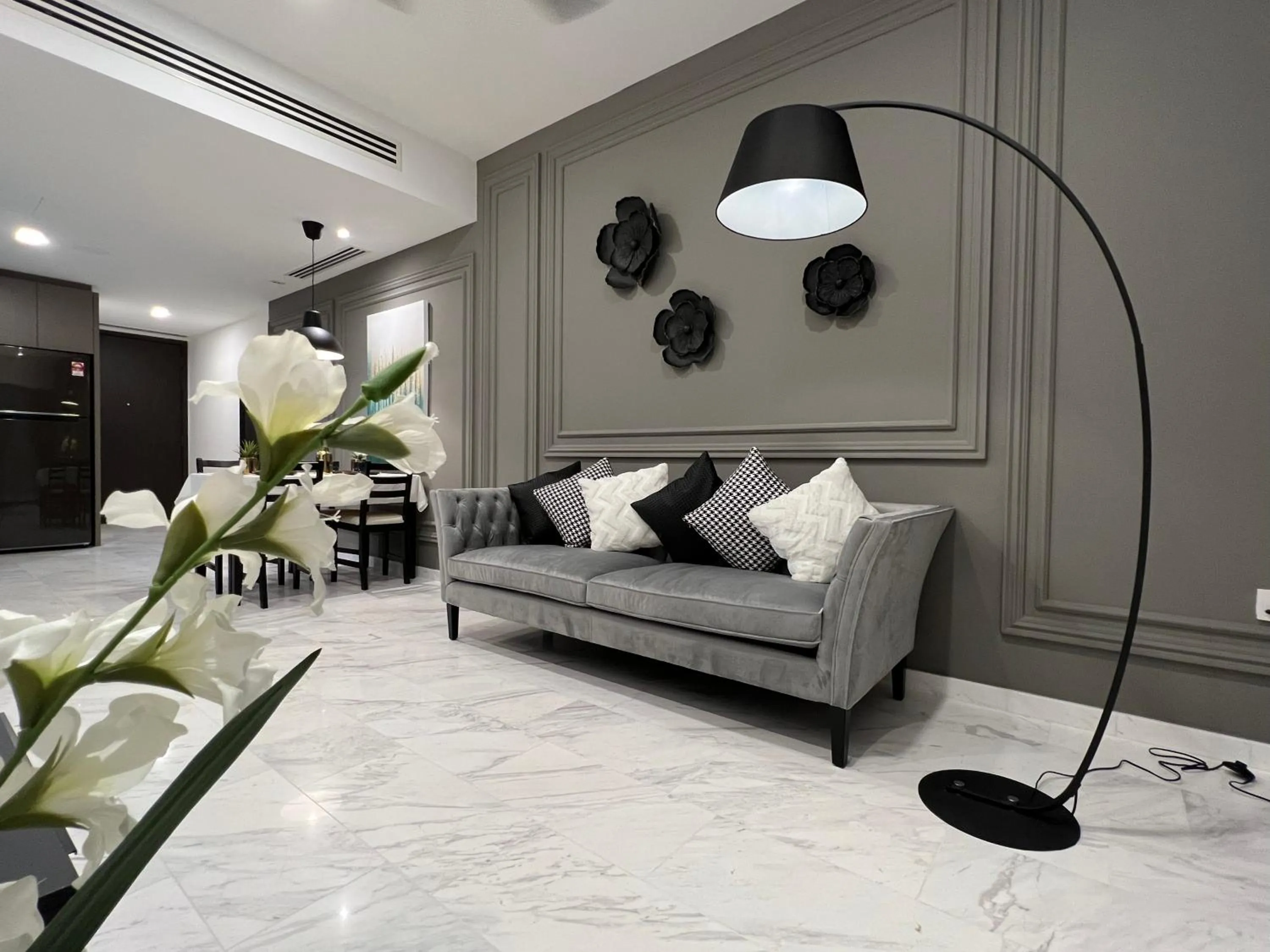 Living room in Eaton Residences KLCC by WSD