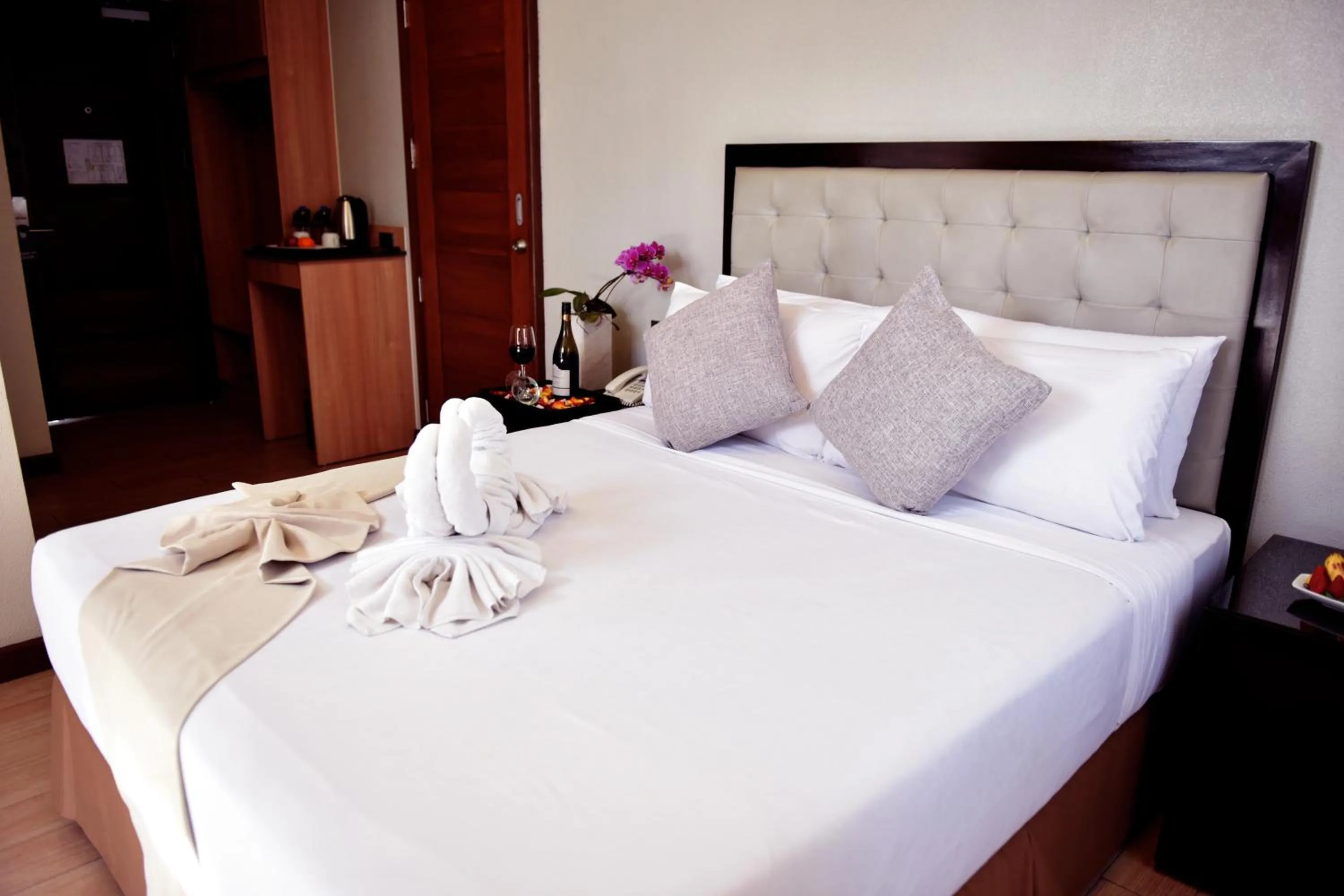 Bedroom in Aura One Hotel