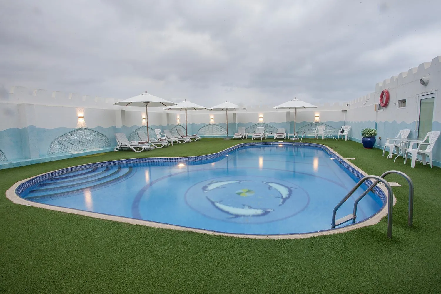 Pool view in HAFFA HOUSE HOTEL