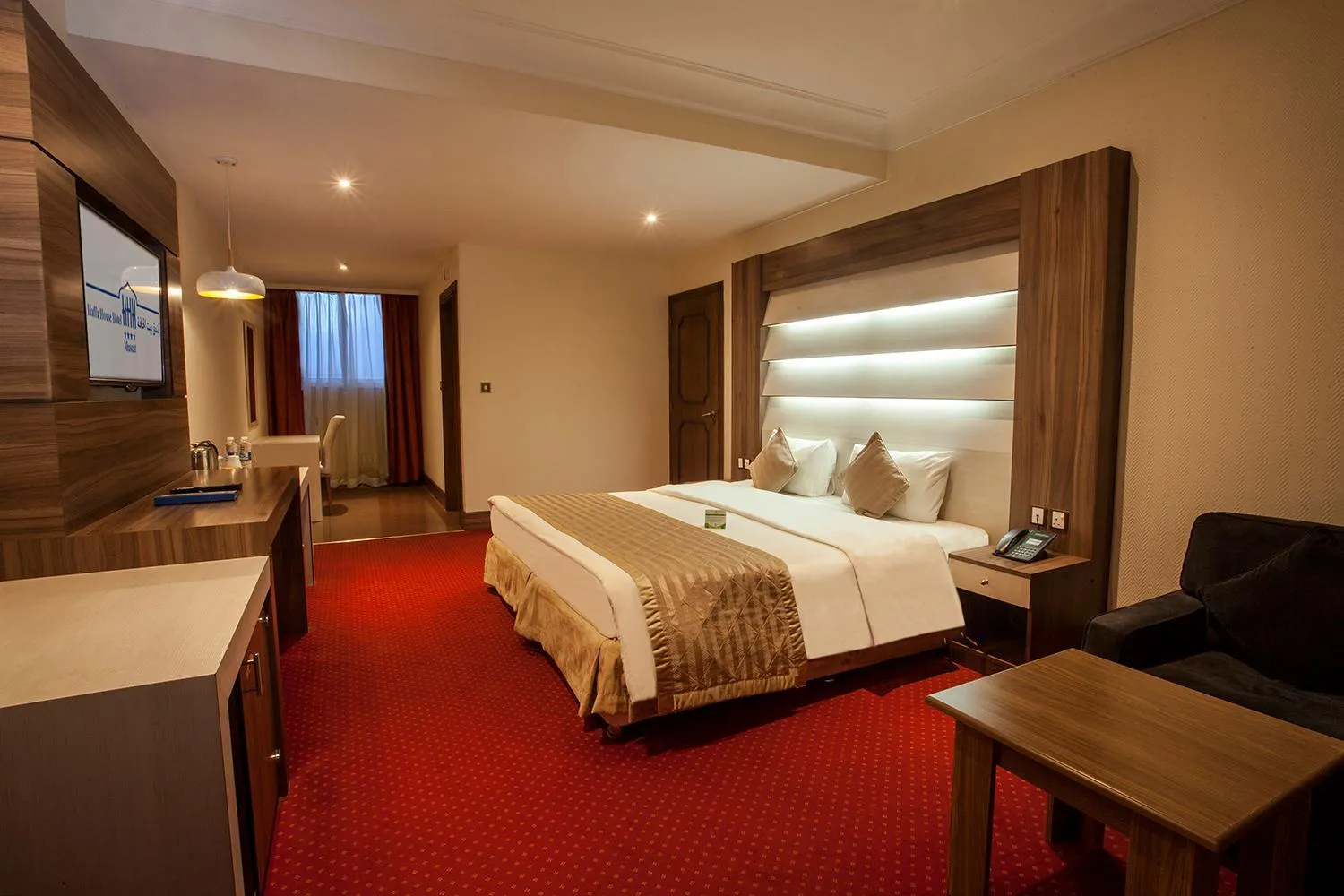 Living room, Bed in HAFFA HOUSE HOTEL