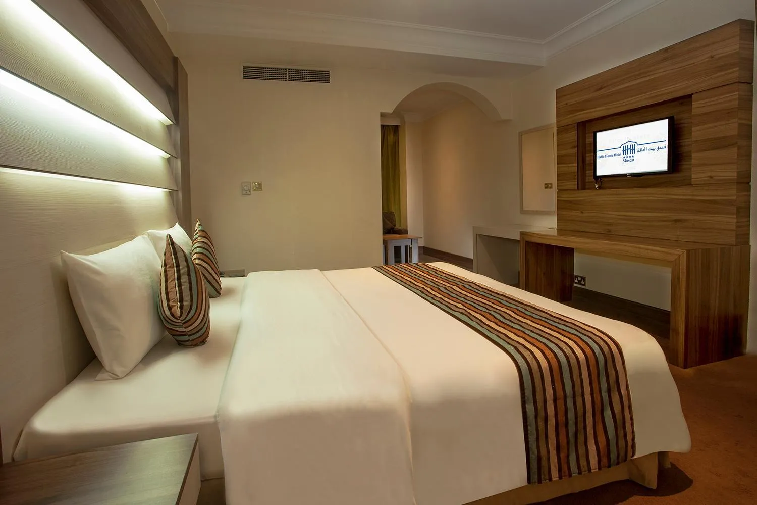 Bed in HAFFA HOUSE HOTEL