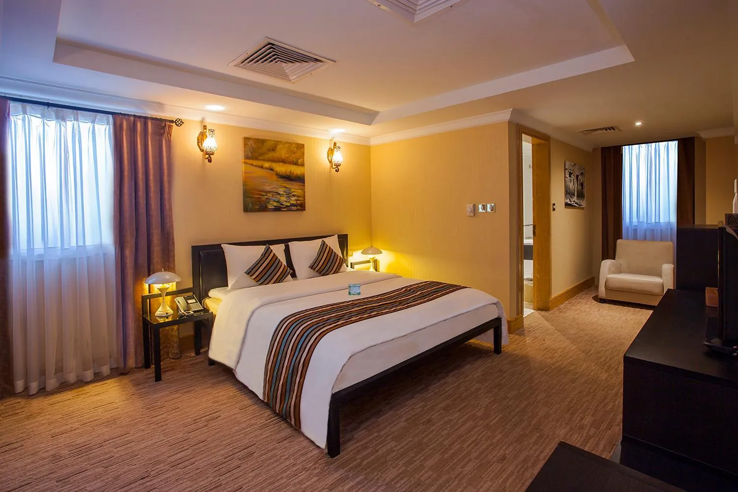 Bed in HAFFA HOUSE HOTEL