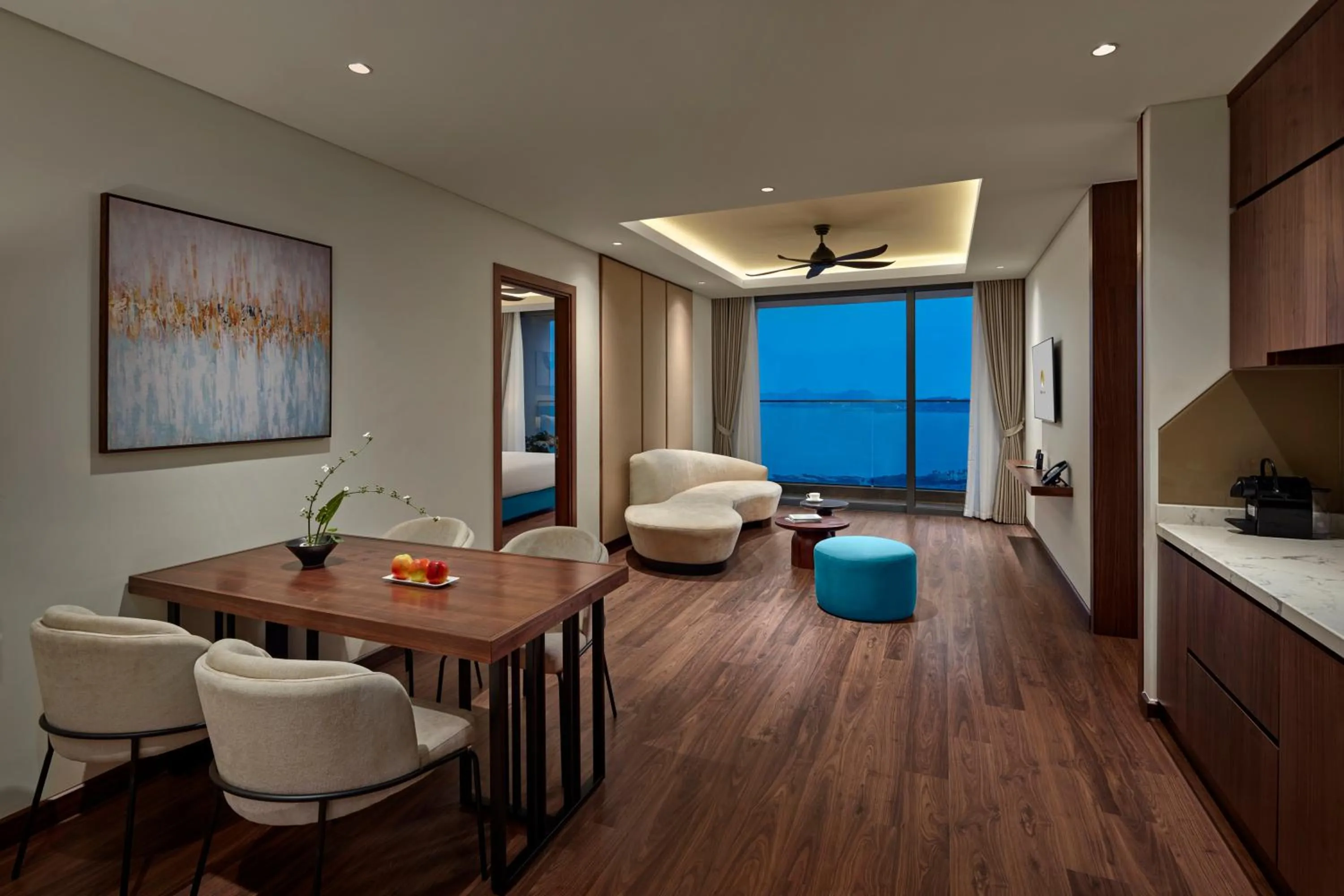 Seating area in The Watson Premium HaLong Hotel