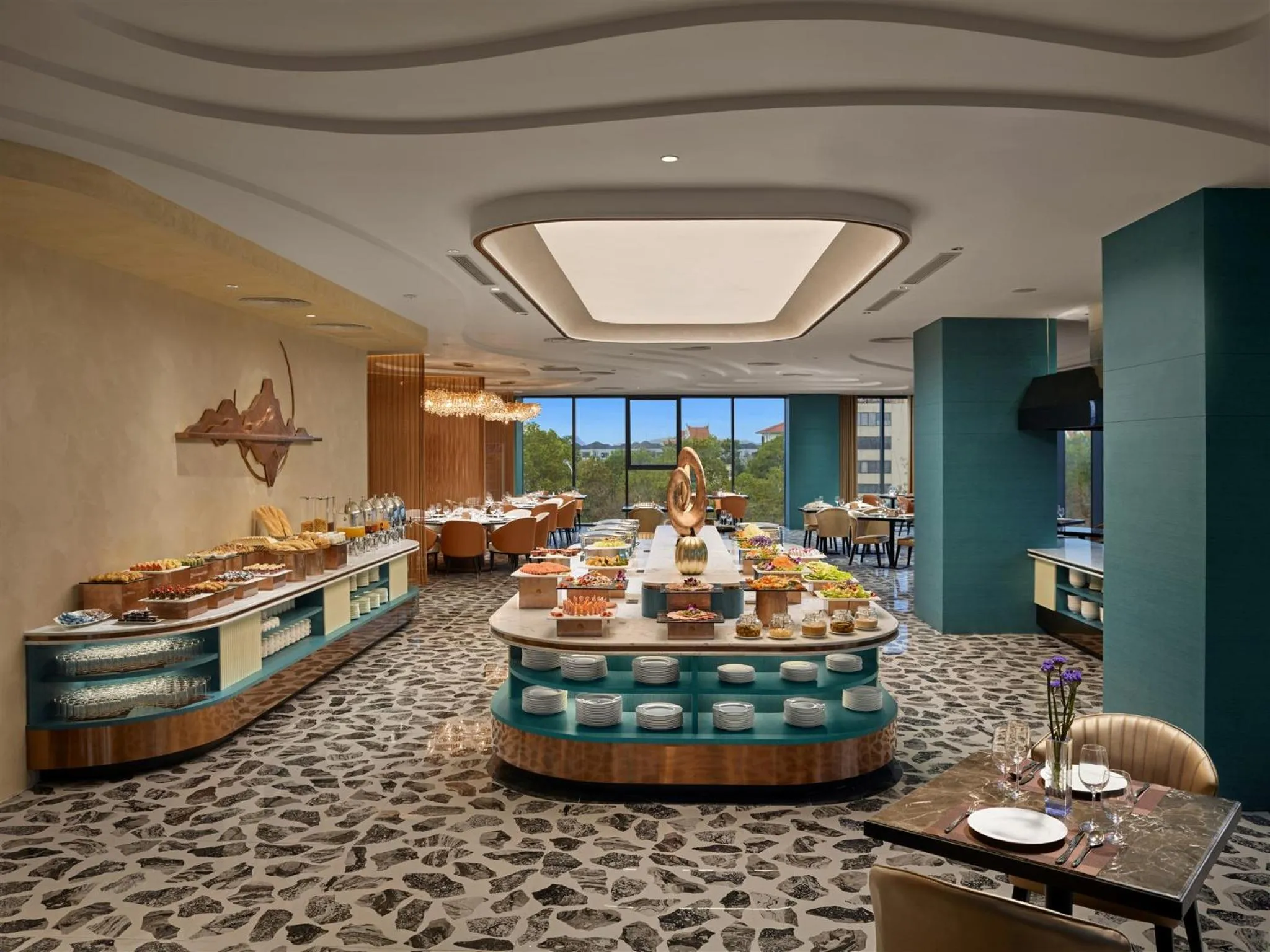 Buffet breakfast in The Watson Premium HaLong Hotel
