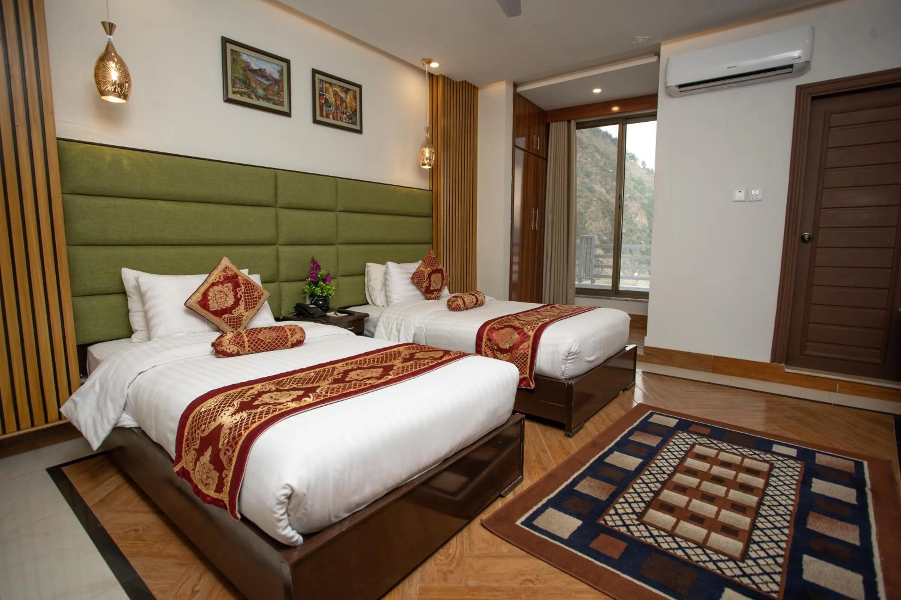 Bed in Hotel One Swat