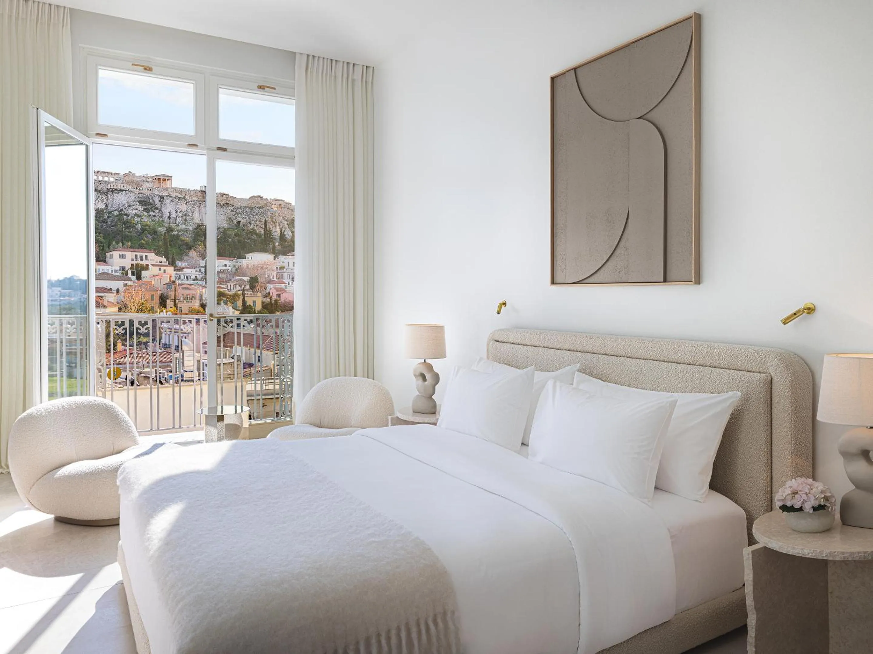 Bed in The Dolli at Acropolis, A Hotel to Live