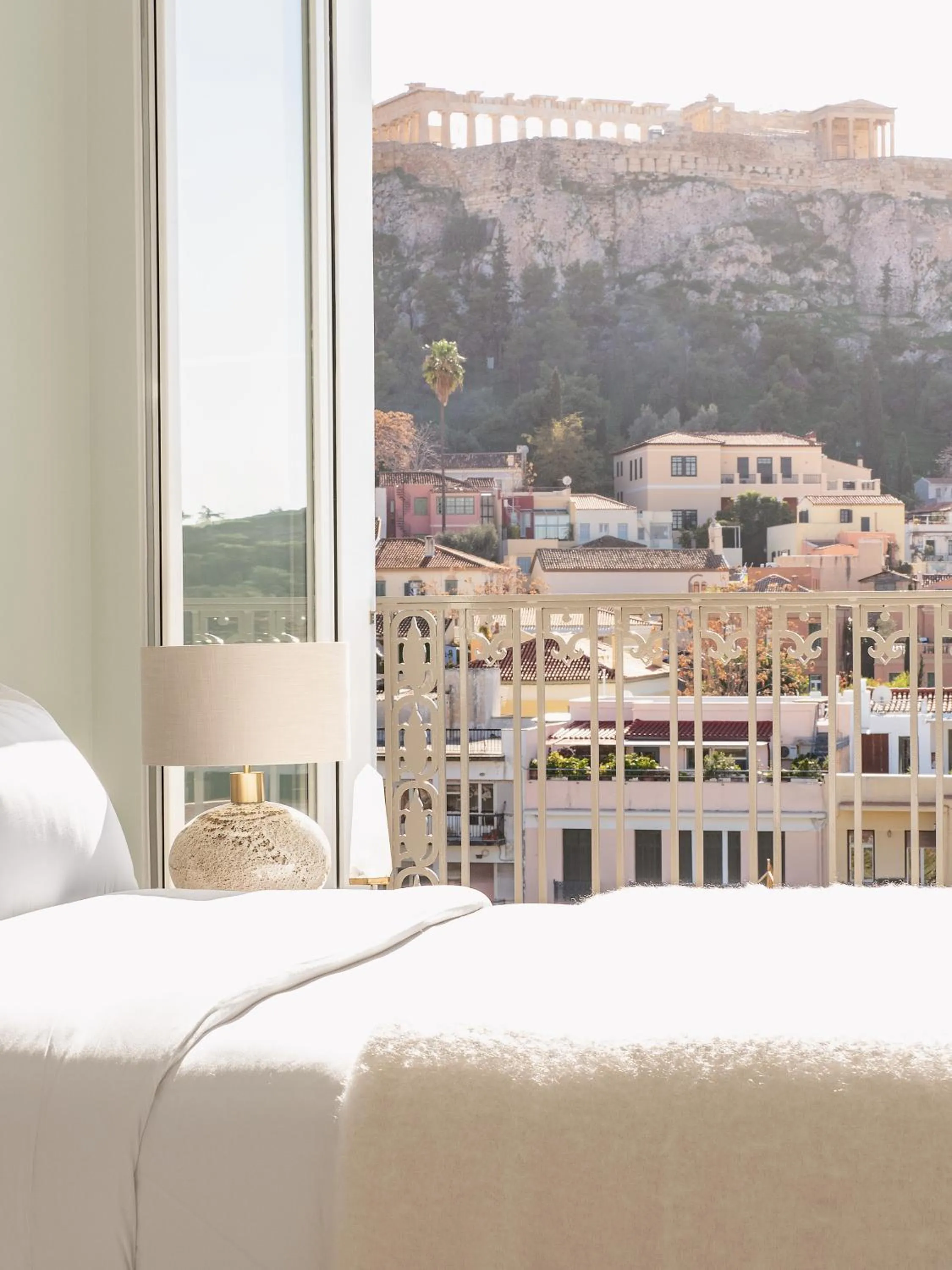 View (from property/room), Bed in The Dolli at Acropolis, A Hotel to Live