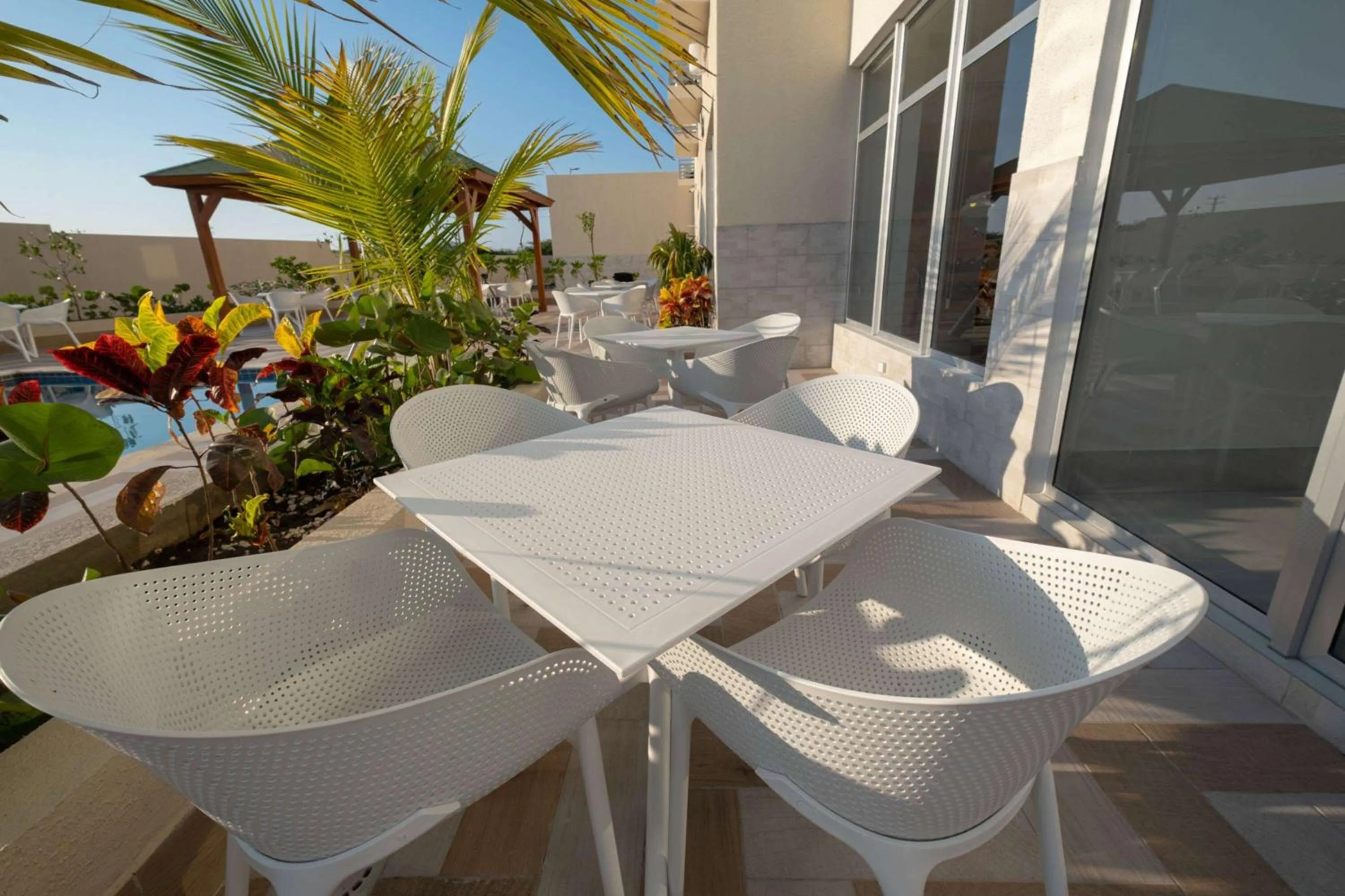 Pool view in Super 8 by Wyndham Manzanillo