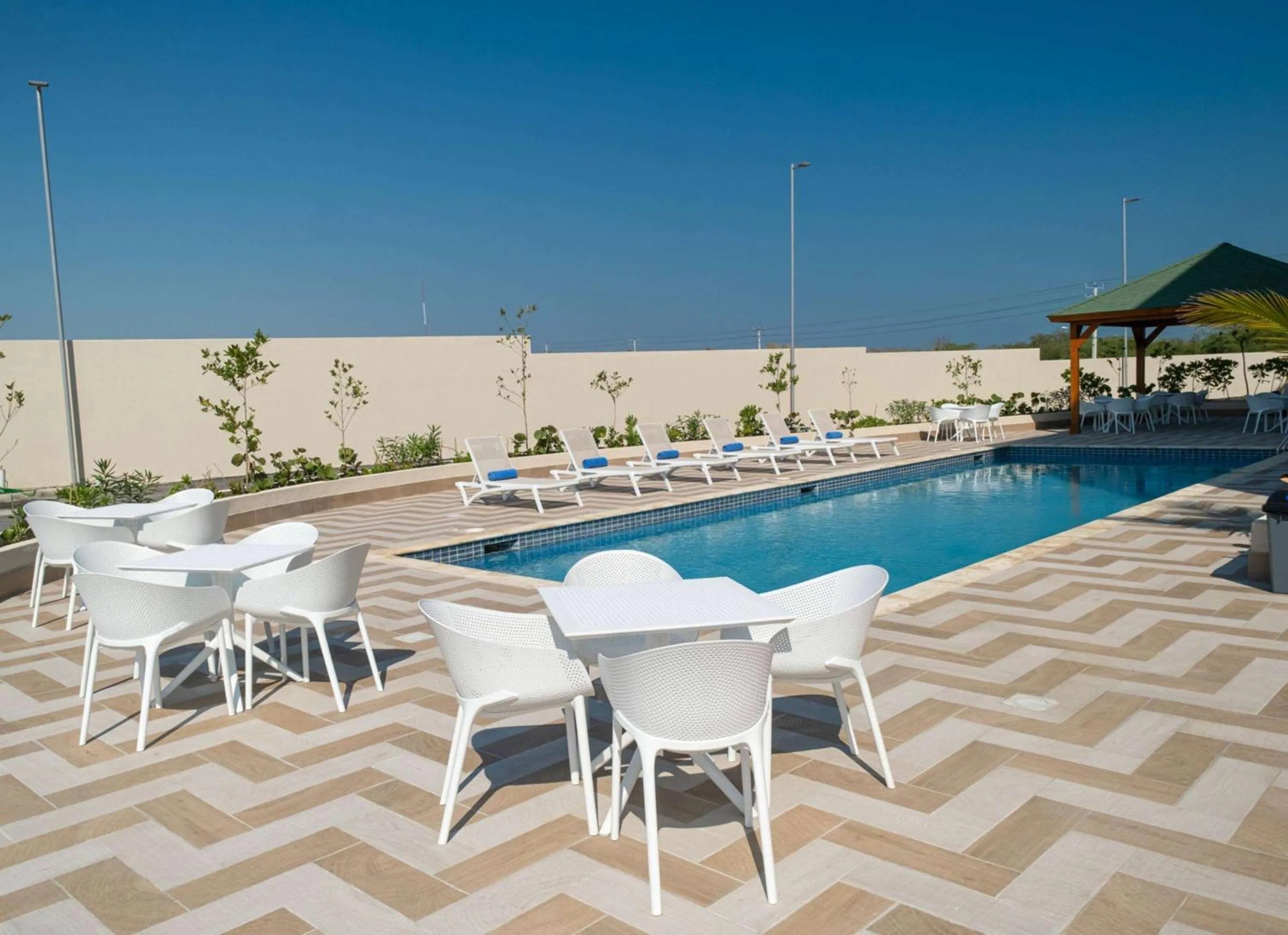 Pool view in Super 8 by Wyndham Manzanillo