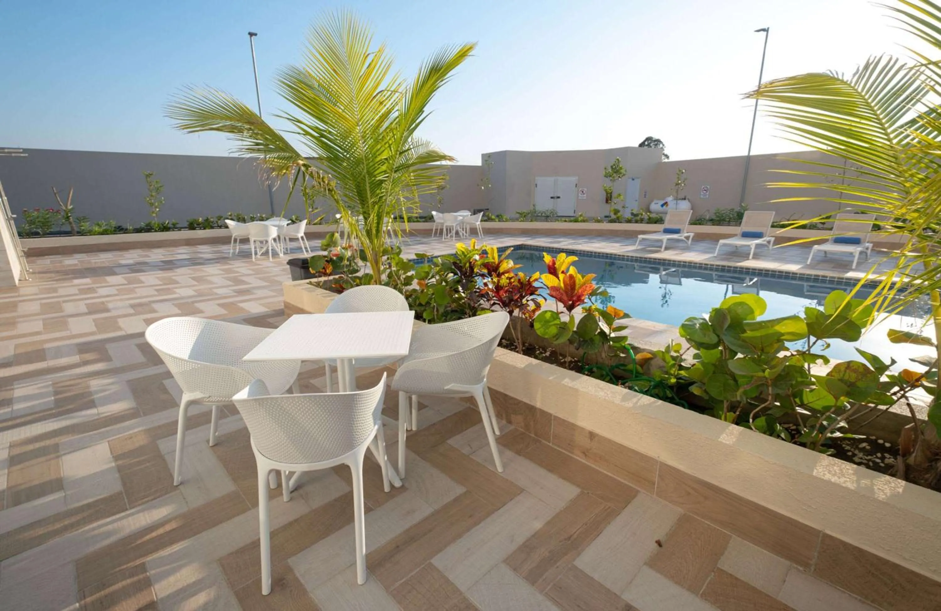 Pool view in Super 8 by Wyndham Manzanillo