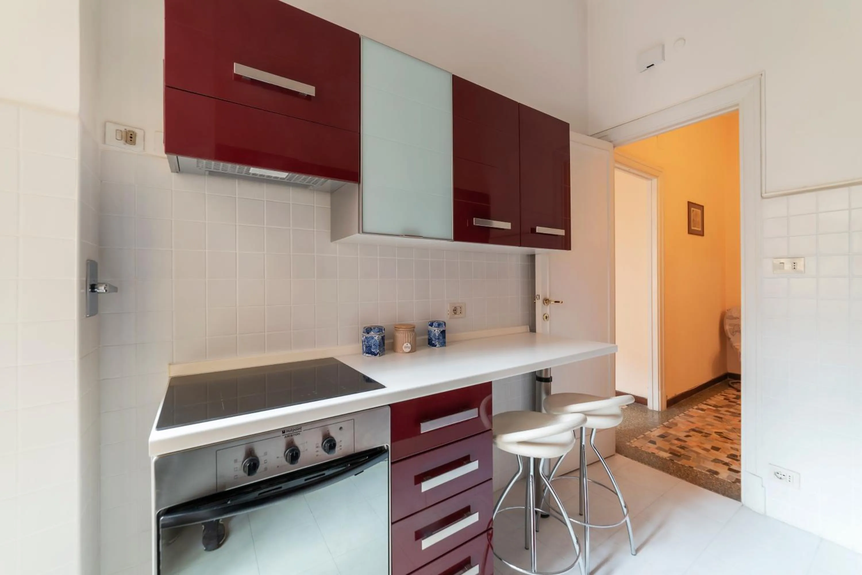 Kitchen or kitchenette in GuestHost - Piazza Mazzini & Stadio Olimpico Apartment