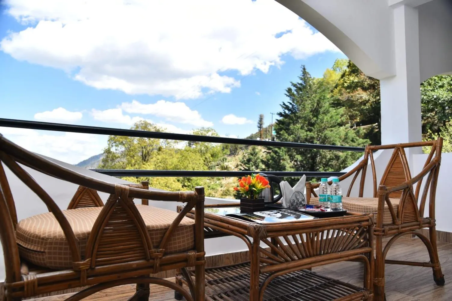 Balcony/Terrace in Kumaon Roop Resort Near Neem Karoli Temple