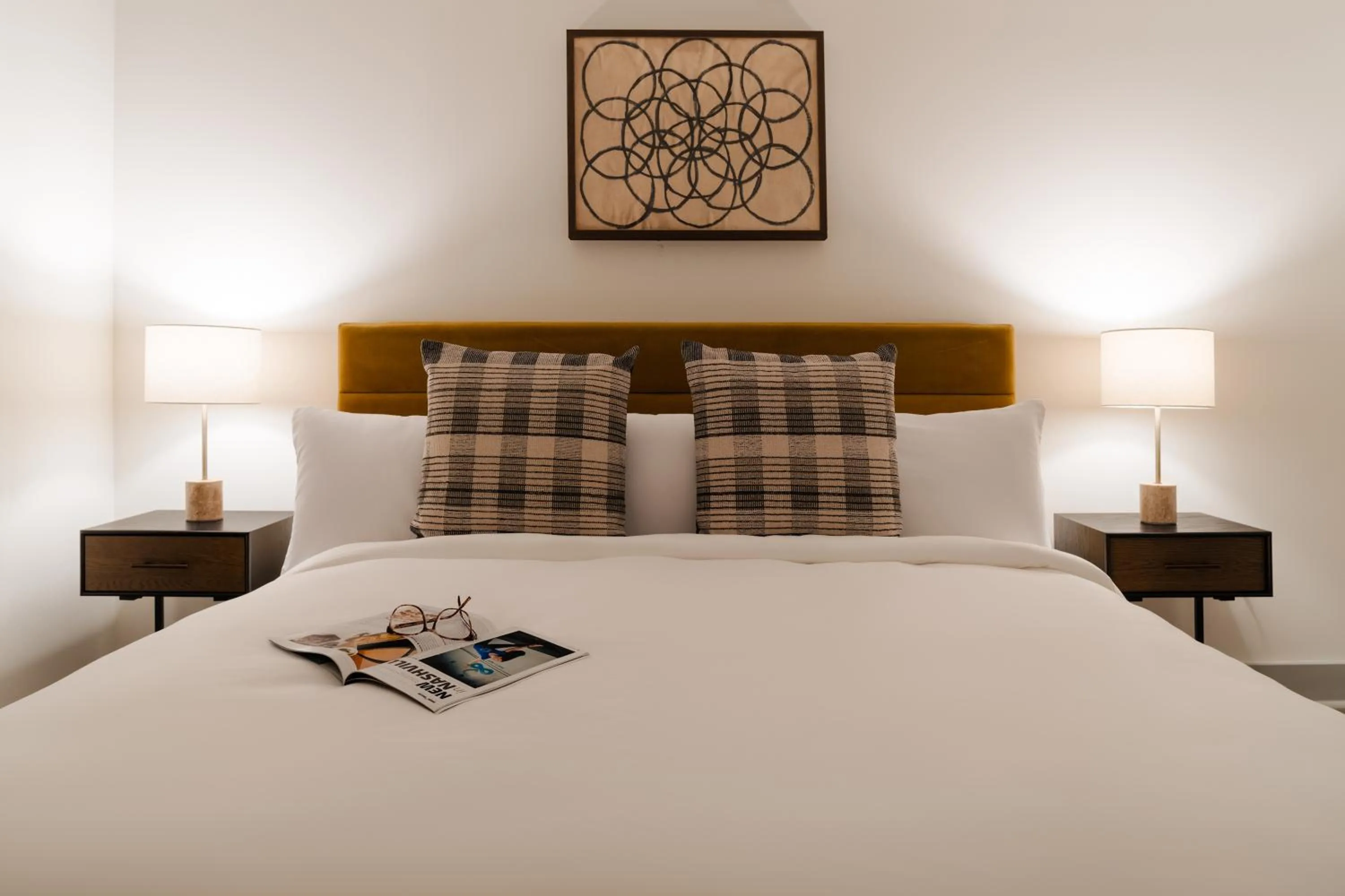 Bed in Kasa Capitol Hill Downtown Nashville