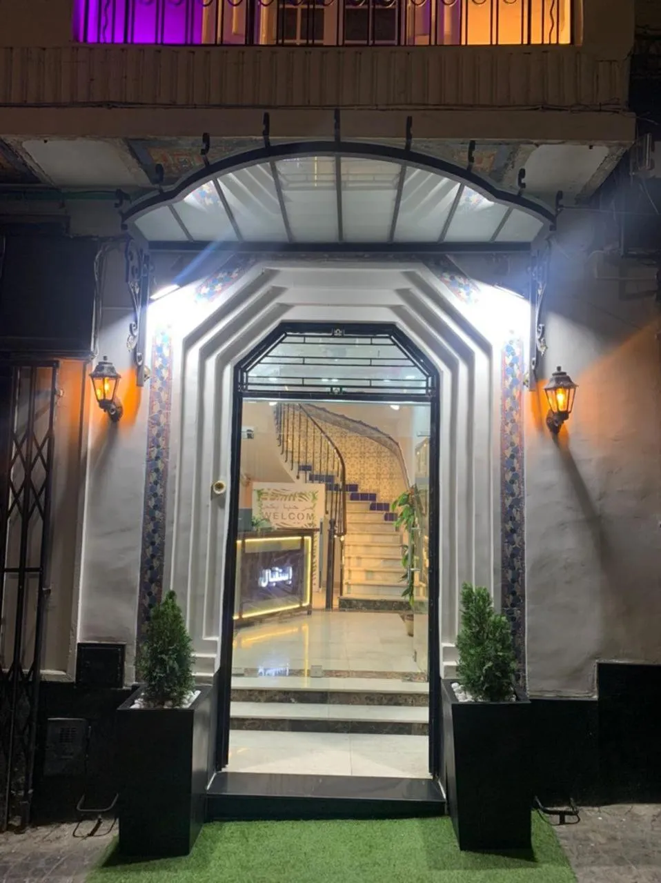 Facade/entrance in AFRIC HOTEL- Casbah