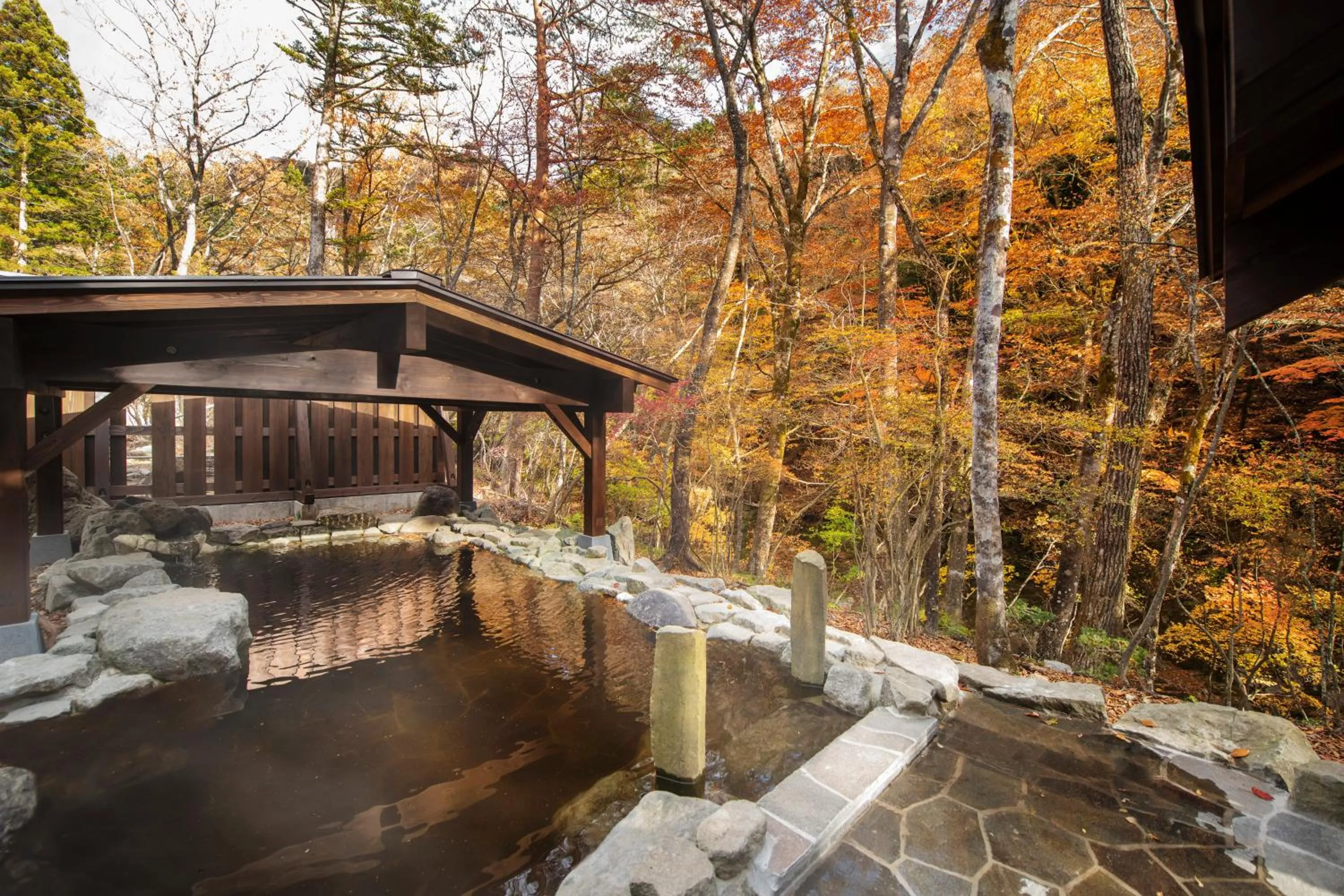 Hot Spring Bath in Shionoyu Onsen Rengetsu