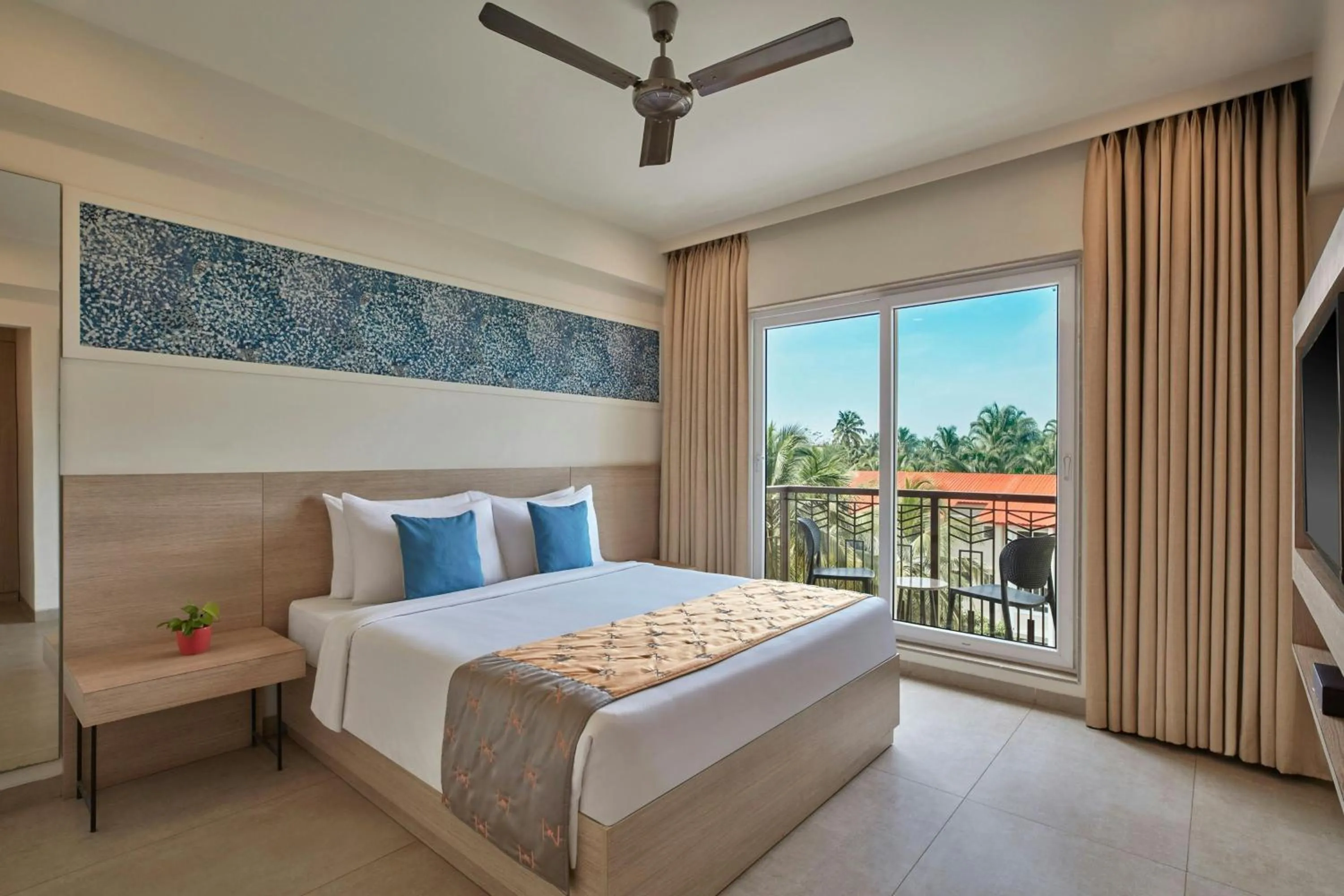 Bedroom, Bed in The Fern Habitat Goa, Candolim, Series by Marriott