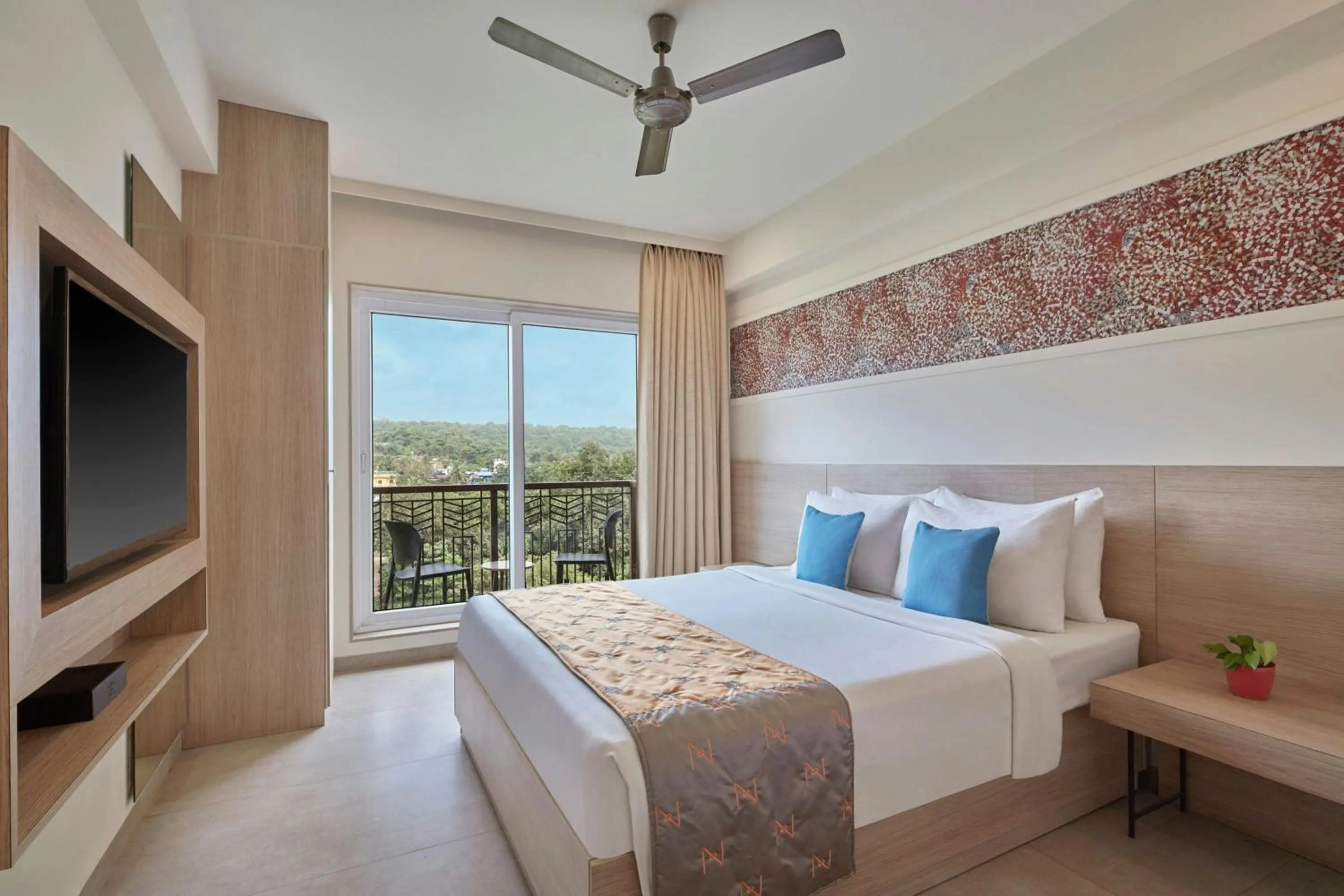 Bedroom, Bed in The Fern Habitat Goa, Candolim, Series by Marriott