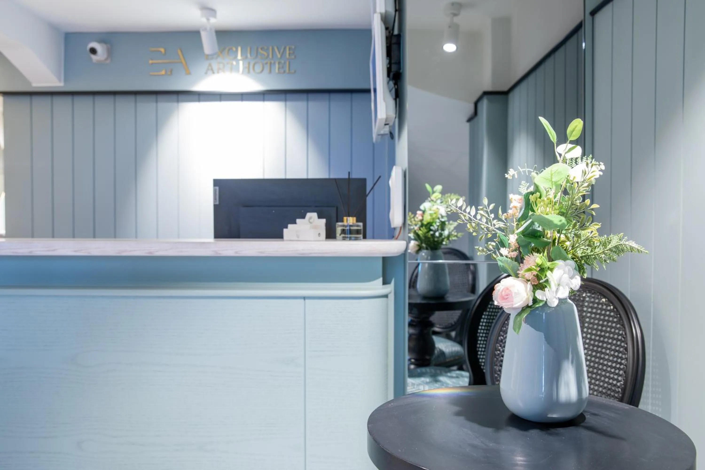 Lobby or reception in Exclusive Art Hotel