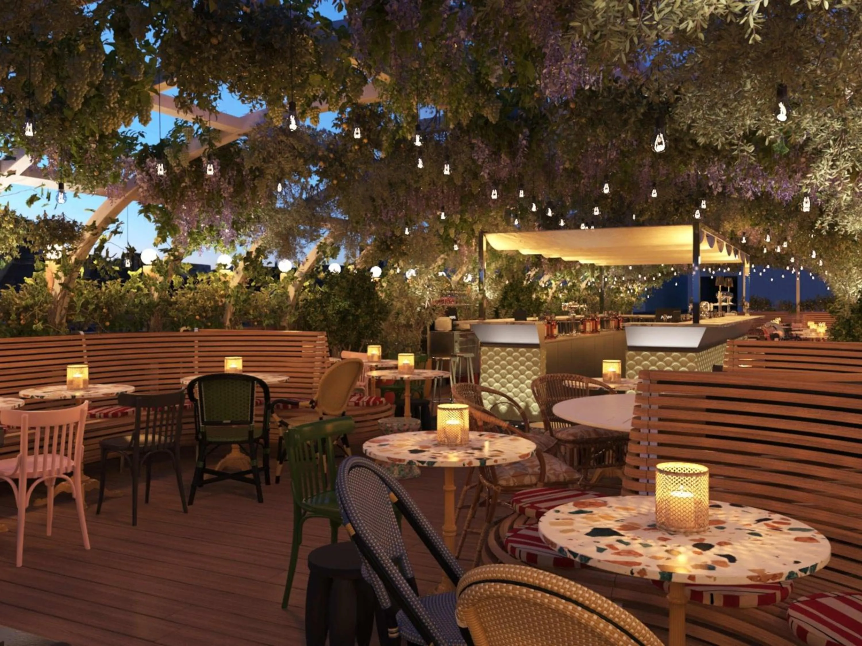 Lounge or bar in Mama Shelter Rennes