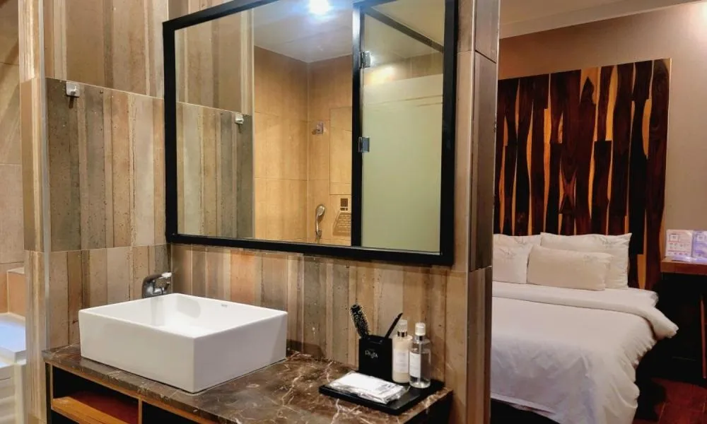 Bed in Jinhae Pasta Hotel