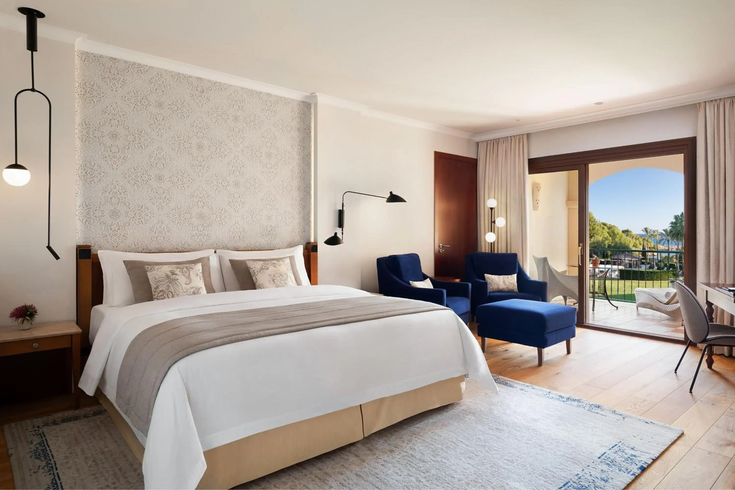 Grand Deluxe King Room with Balcony in The St. Regis Mardavall Mallorca Resort Grand Deluxe King Room with Balcony in The St. Regis Mardavall Mallorca Resort