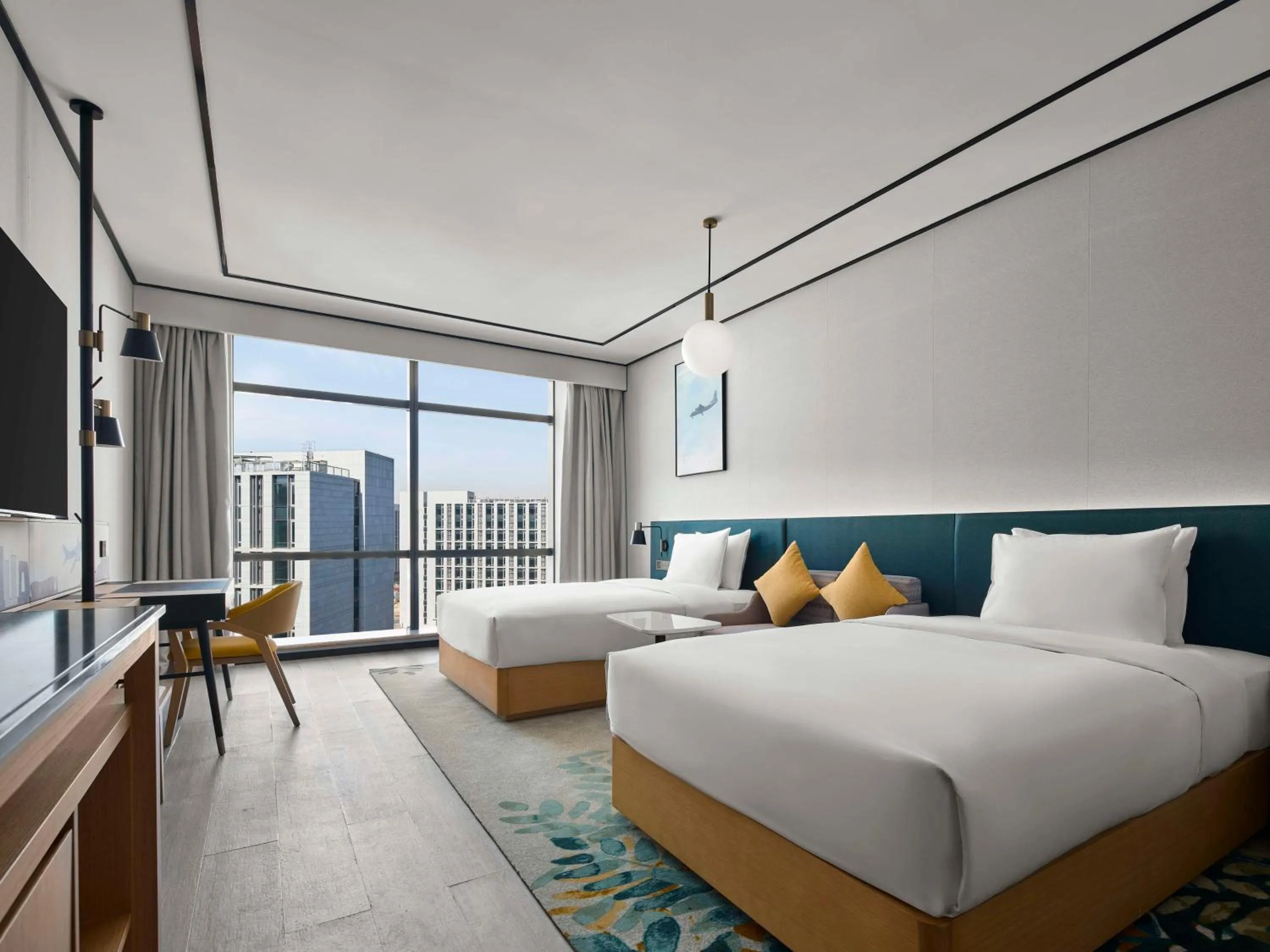 Bed in Hilton Garden Inn Beijing Daxing International Airport