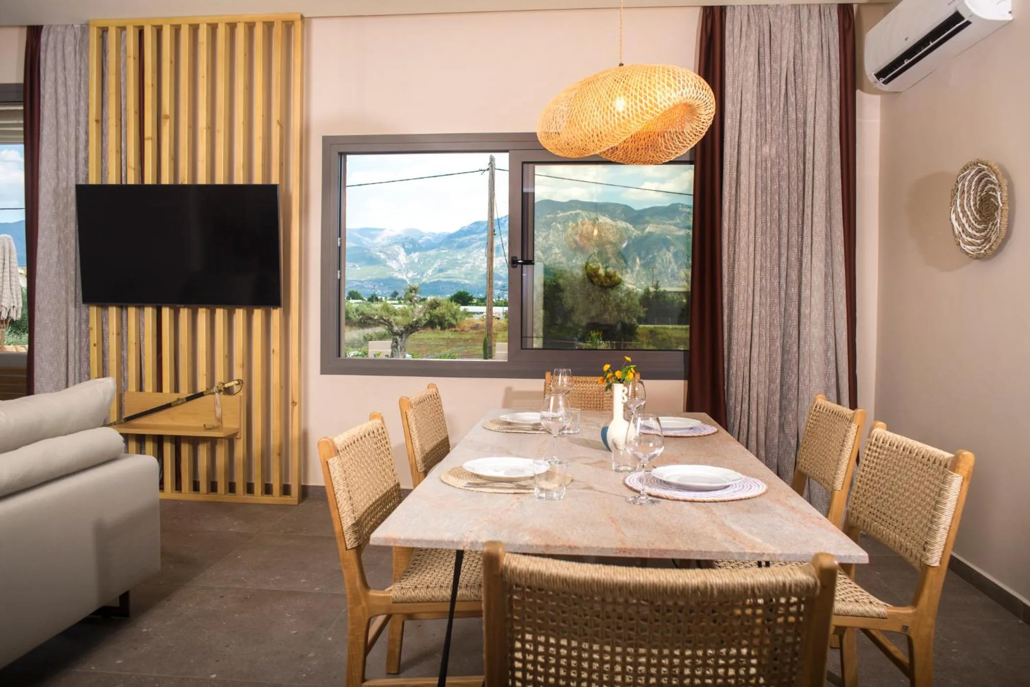 Dining area in Elaia Grove