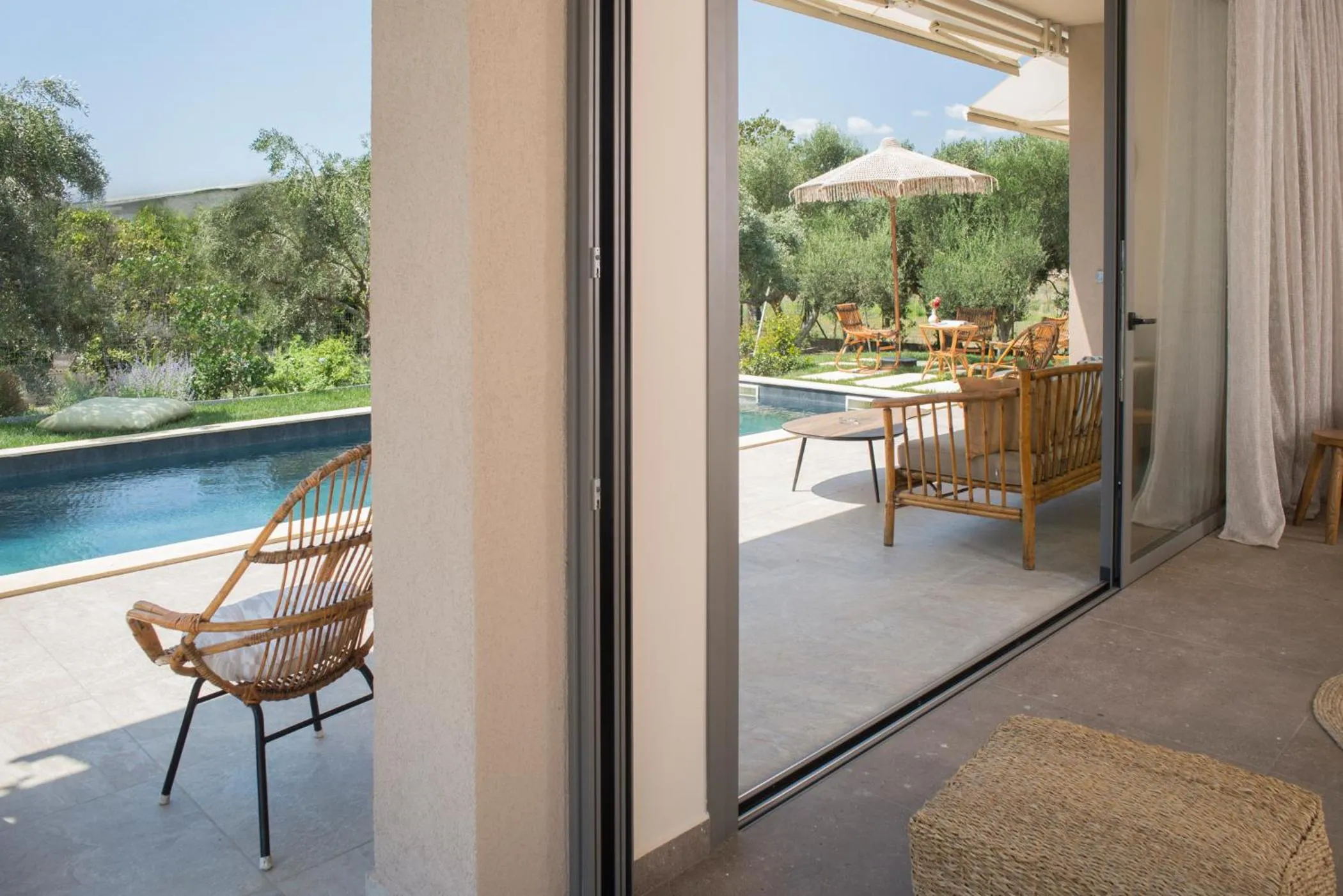 Pool view in Elaia Grove