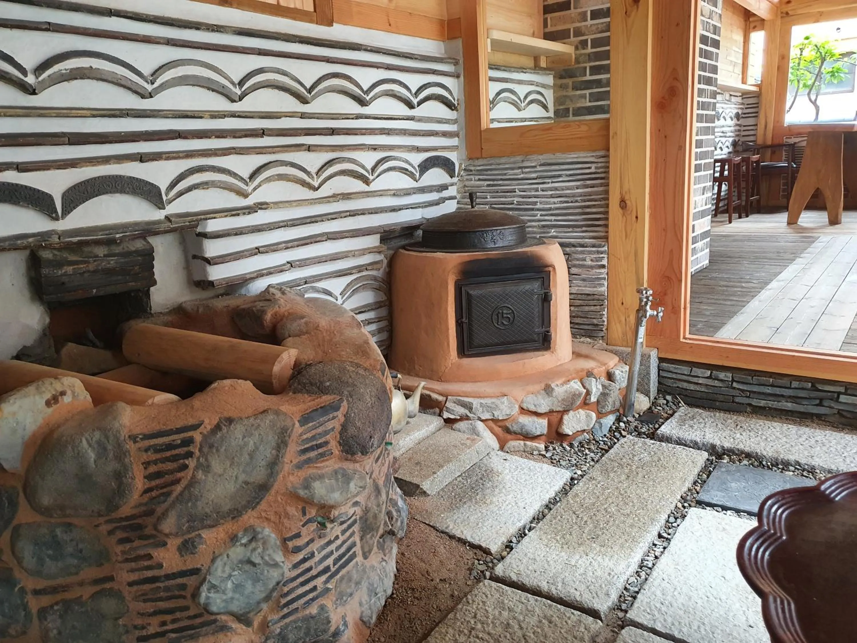 Seating area in HanokInn