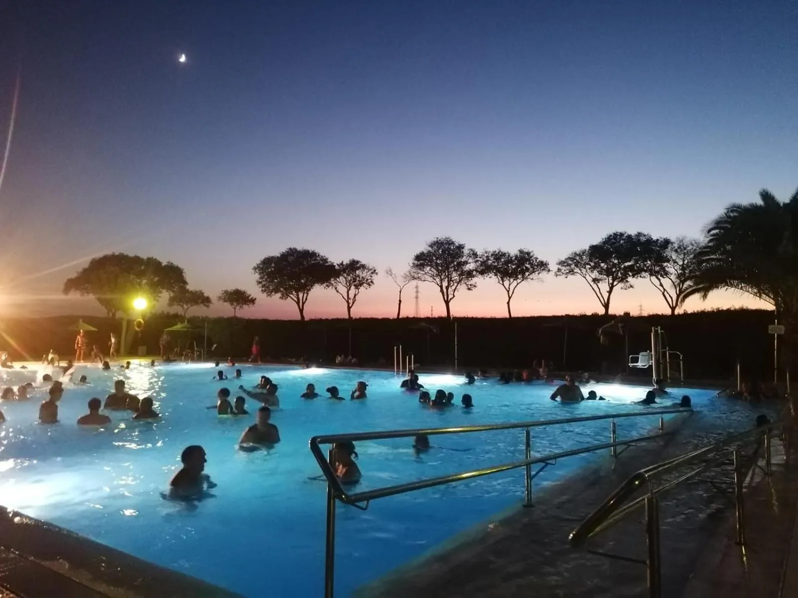 Pool view in Camping Carlos III
