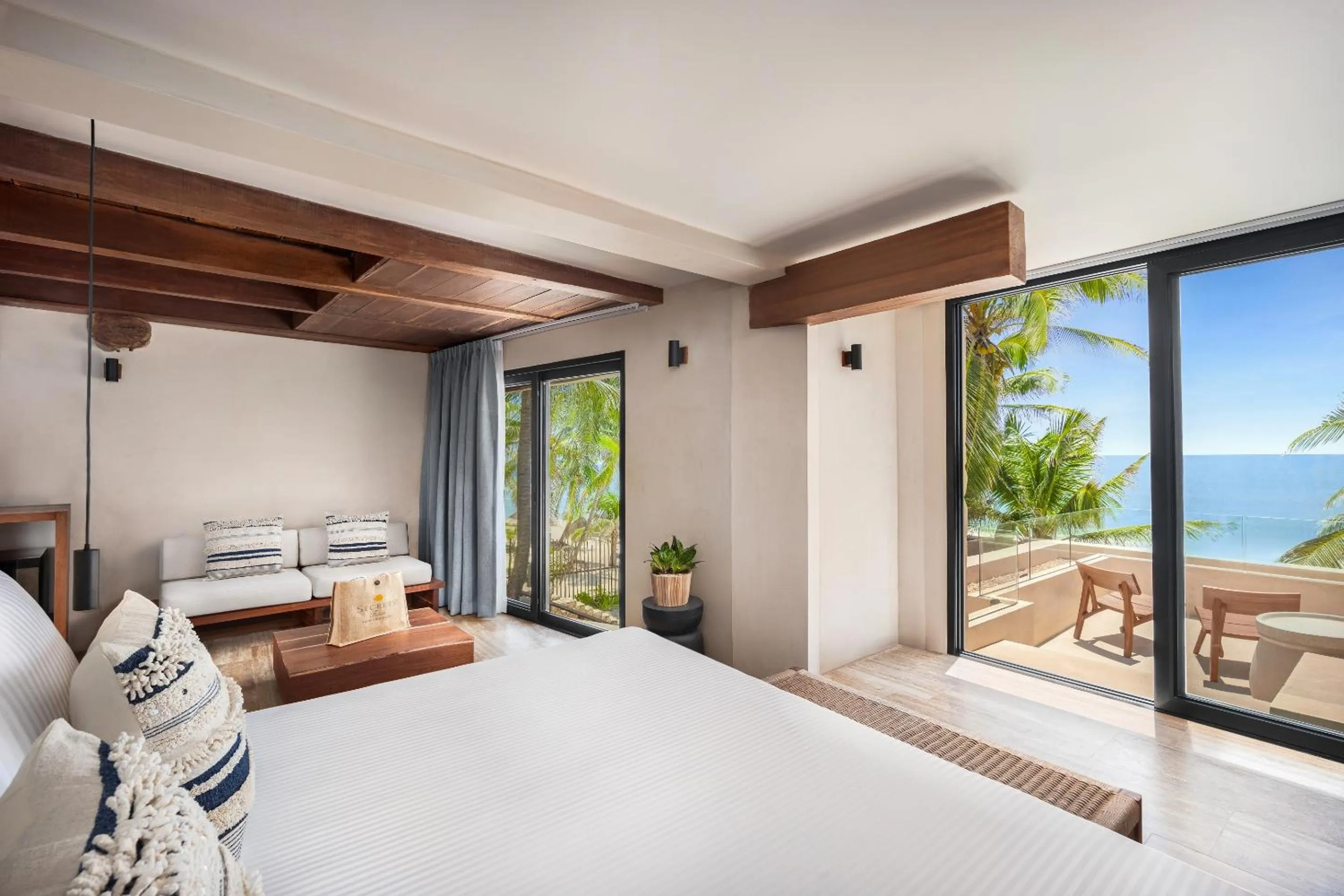 Sea view, Bed in Secrets Tulum Resort & Beach Club - Adults Only - All Inclusive