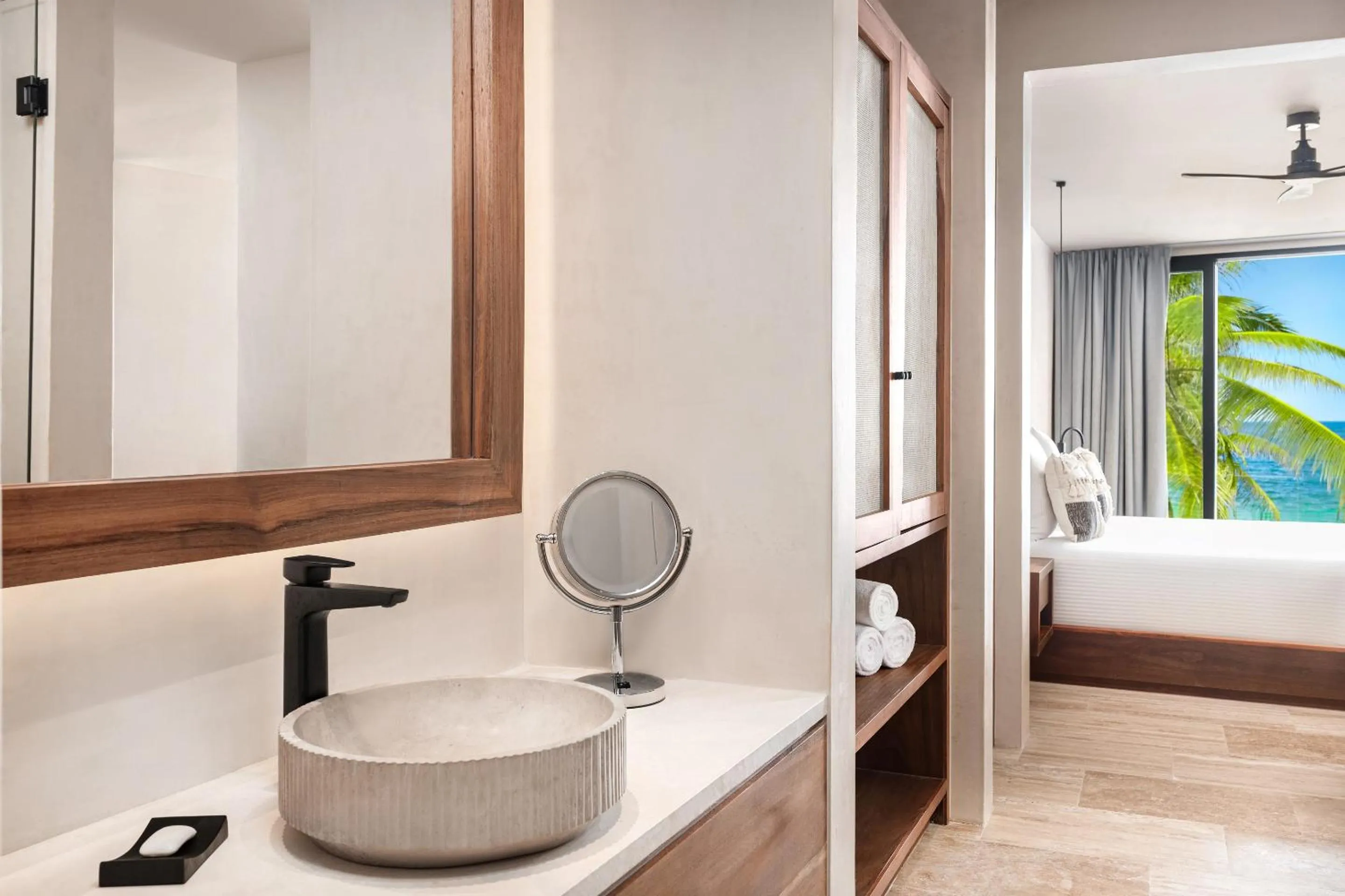 Bathroom, Bed in Secrets Tulum Resort & Beach Club - Adults Only - All Inclusive