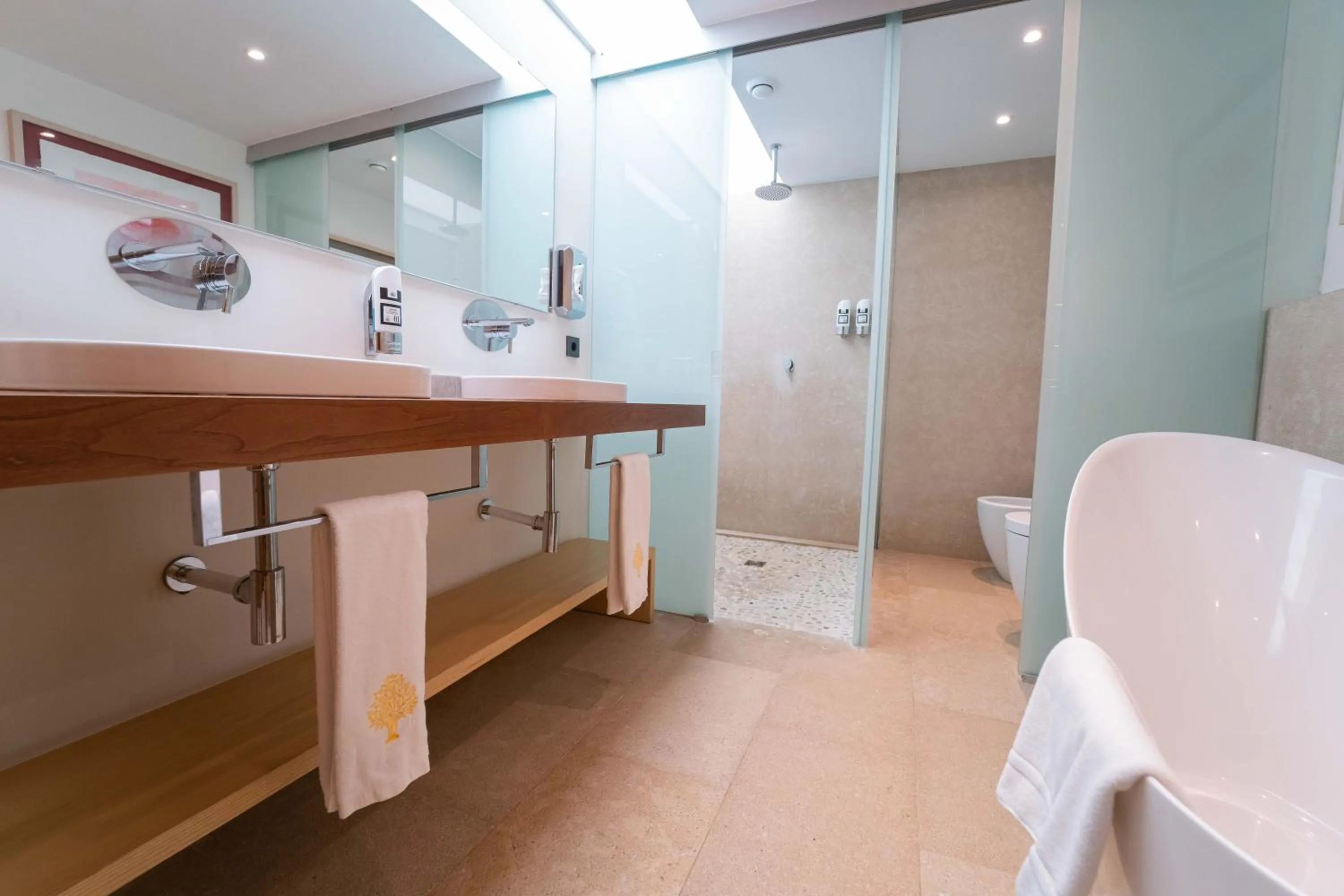 Shower in Hotel Rural S'Olivaret & Spa