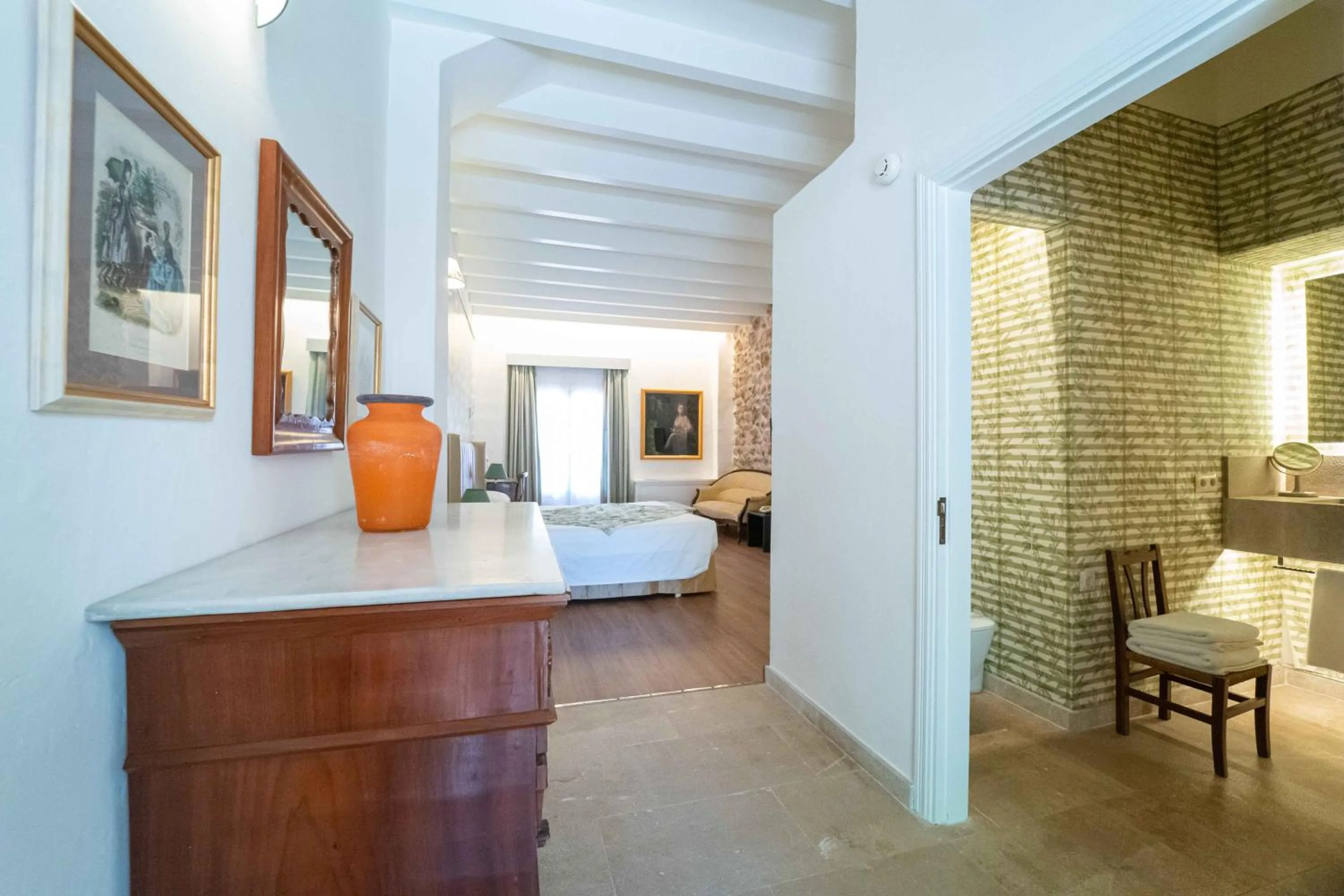 Bed in Hotel Rural S'Olivaret & Spa